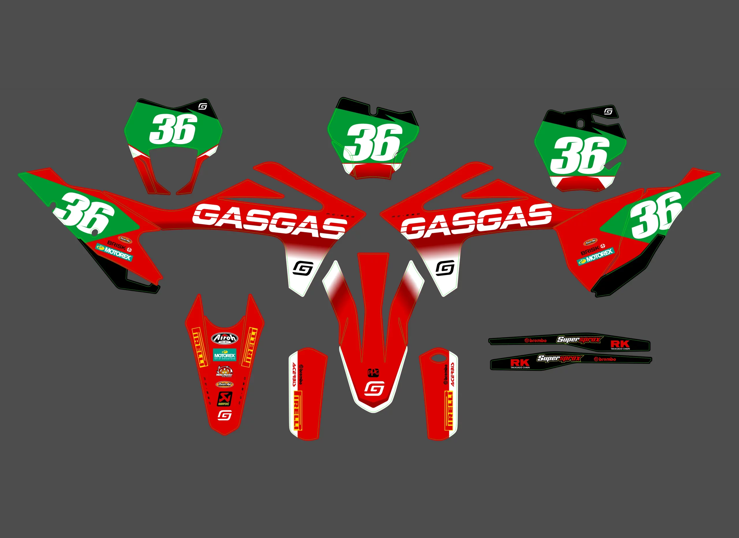 kit déco gasgas ec (2021 2023) rapid