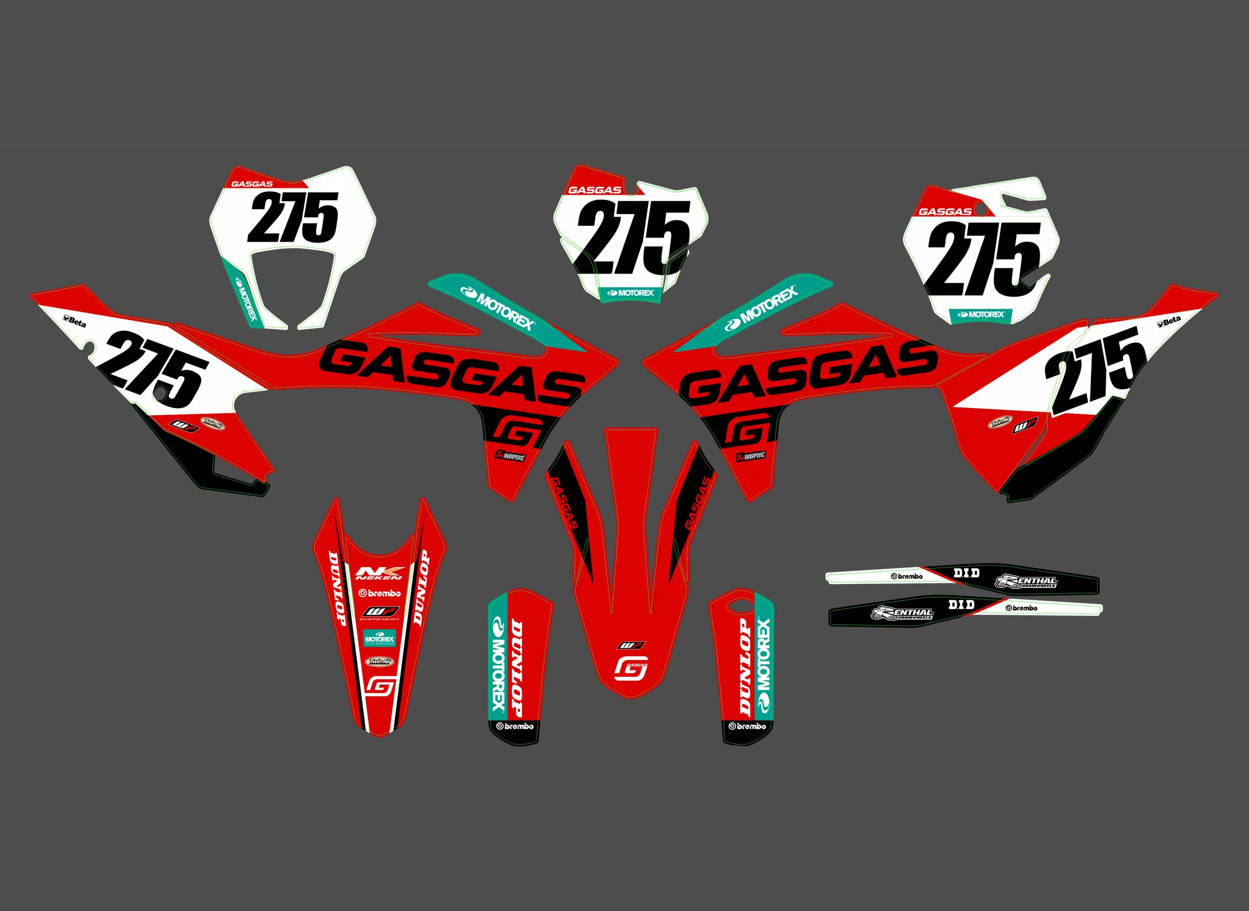 kit déco gasgas ec (2021 2023) rex