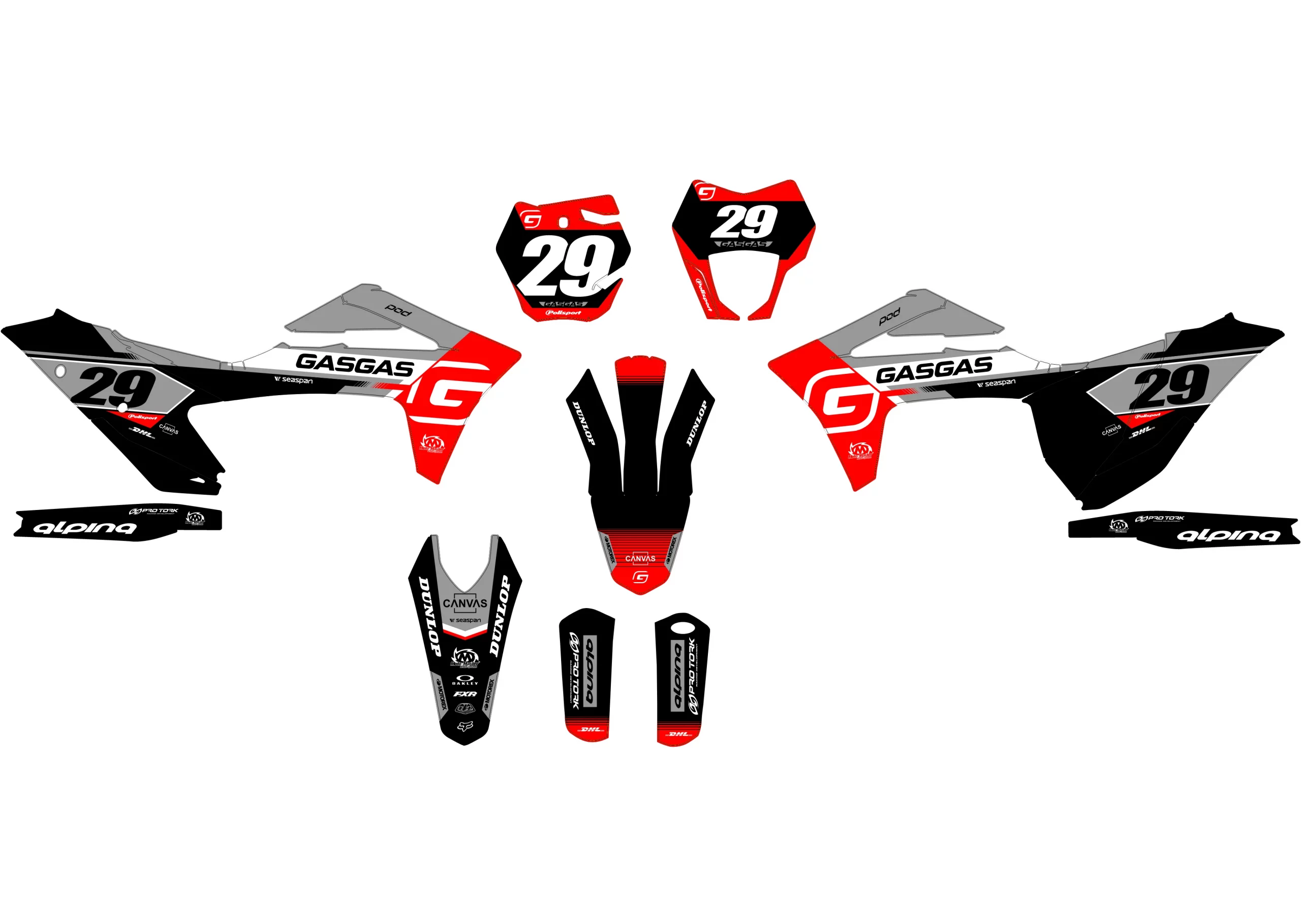 kit déco gasgas ec (2021 2023) surge