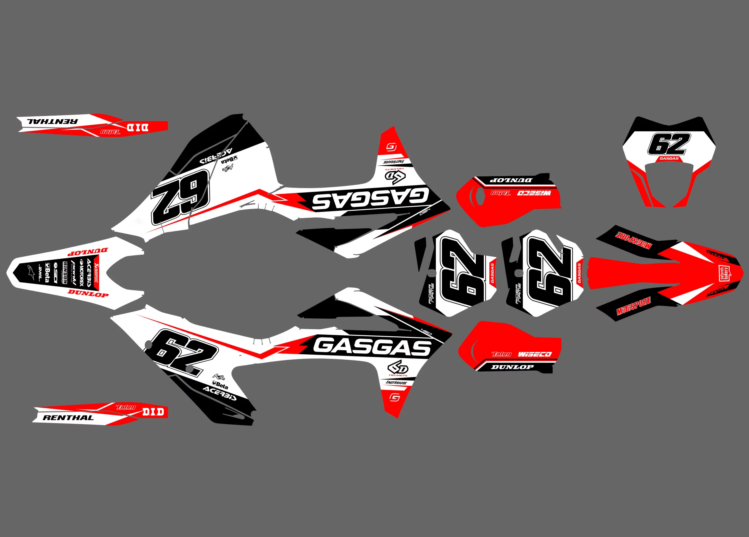 kit déco gasgas ec (2021 2023) wisek