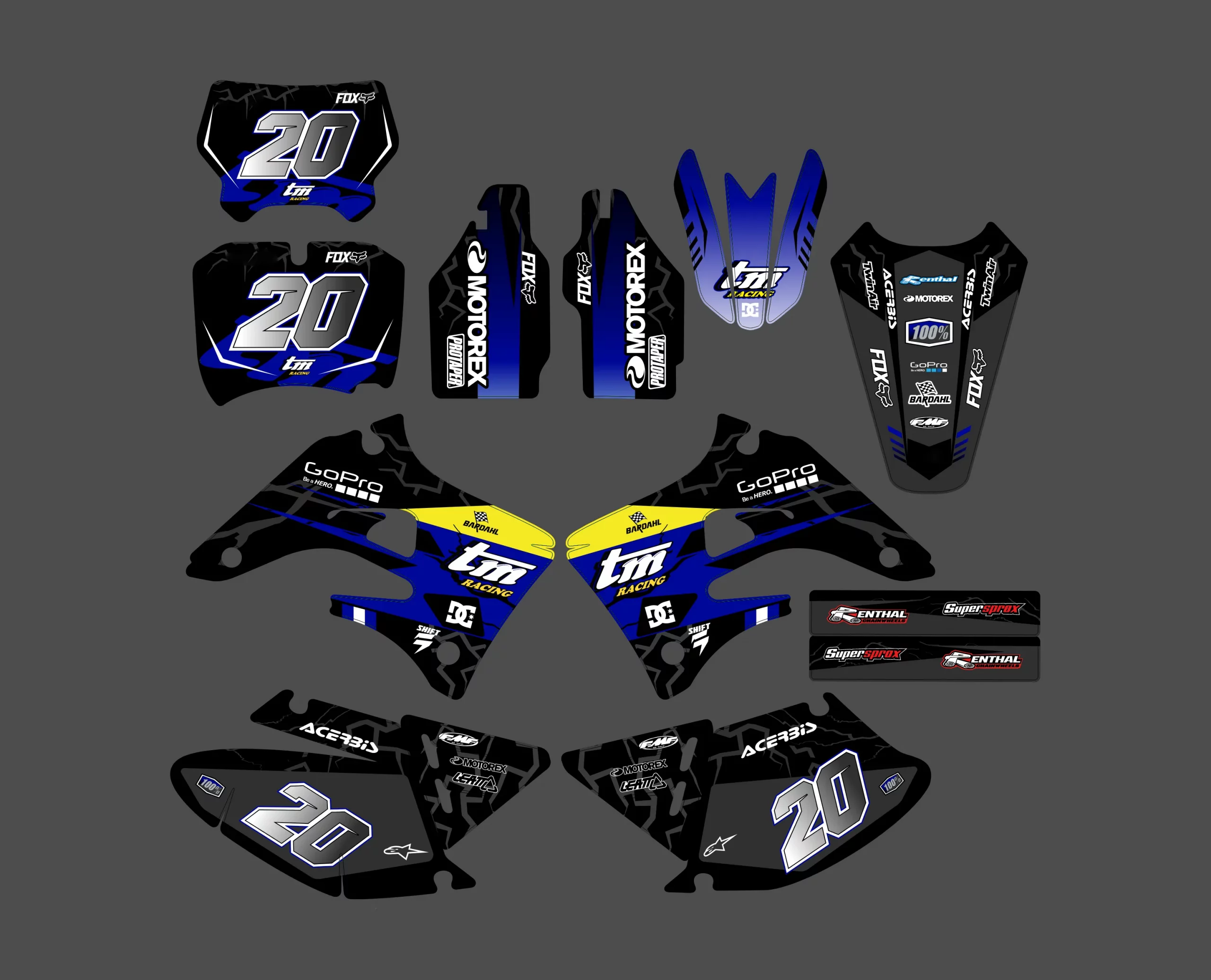 kit déco tm racing (2004 2007) airon