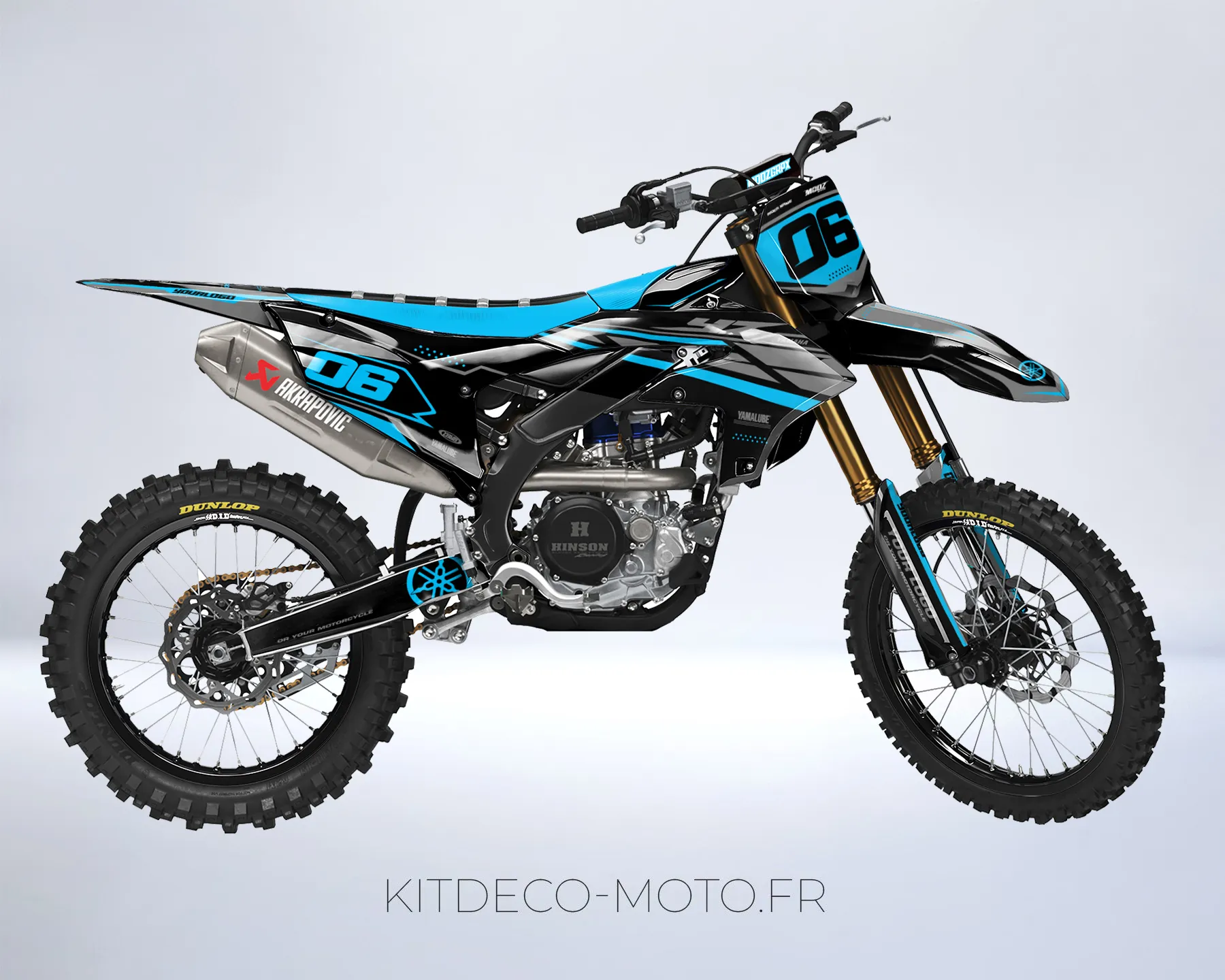 kit déco yamaha 450 yzf (2023 2024) line bleu