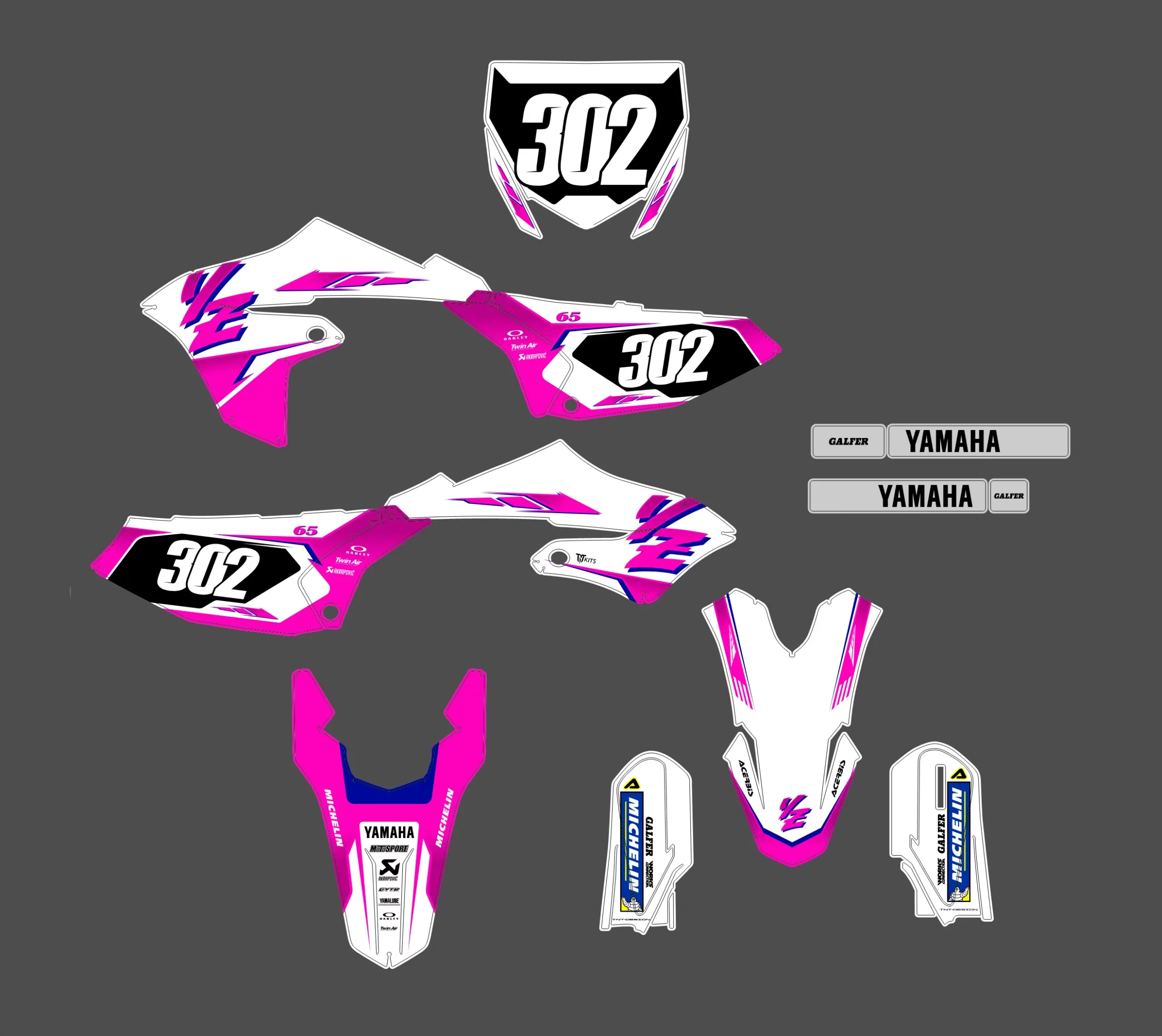 kit déco yamaha 65 yz vintage