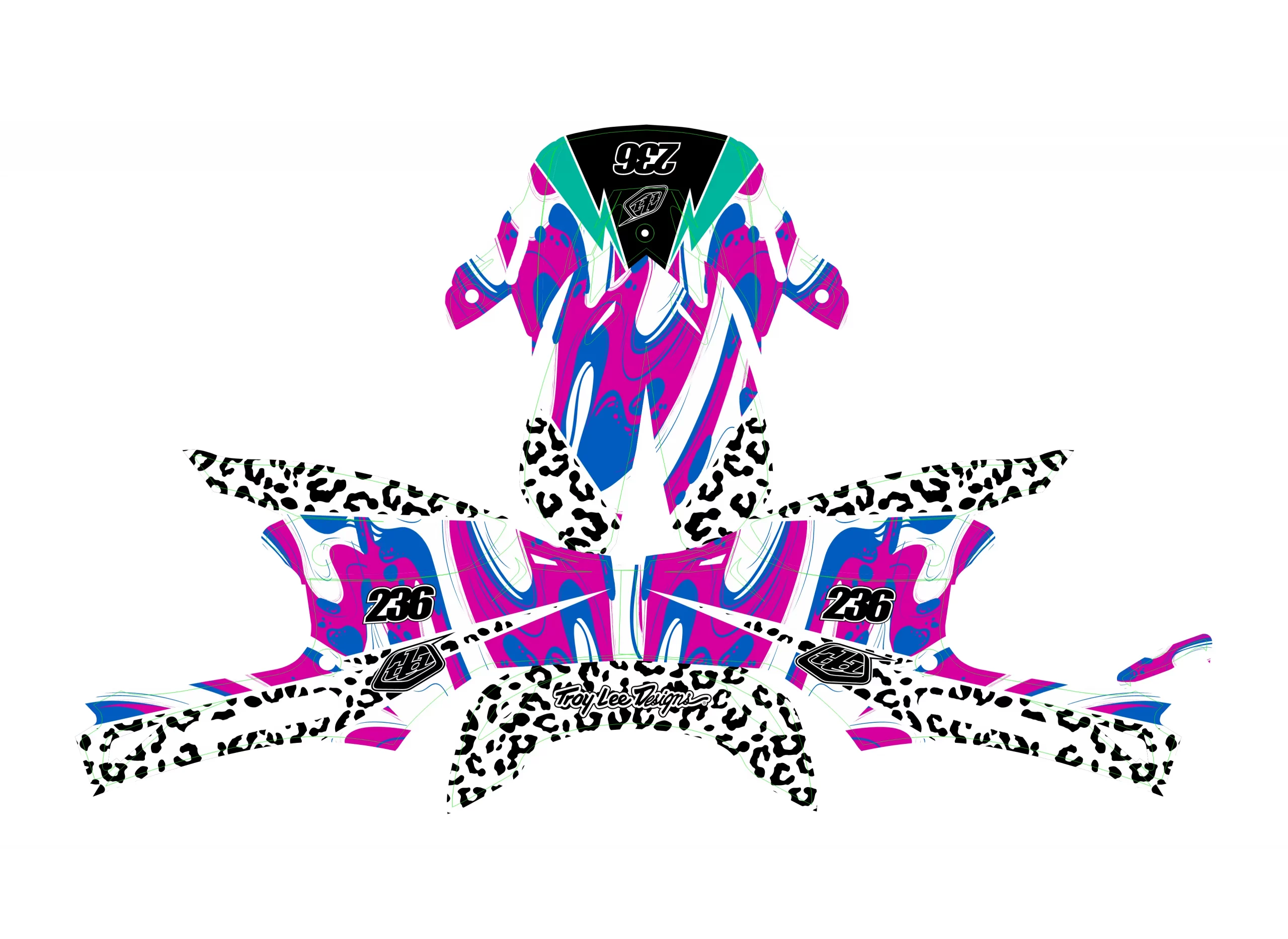 kit déco casque troy lee design se4 camo