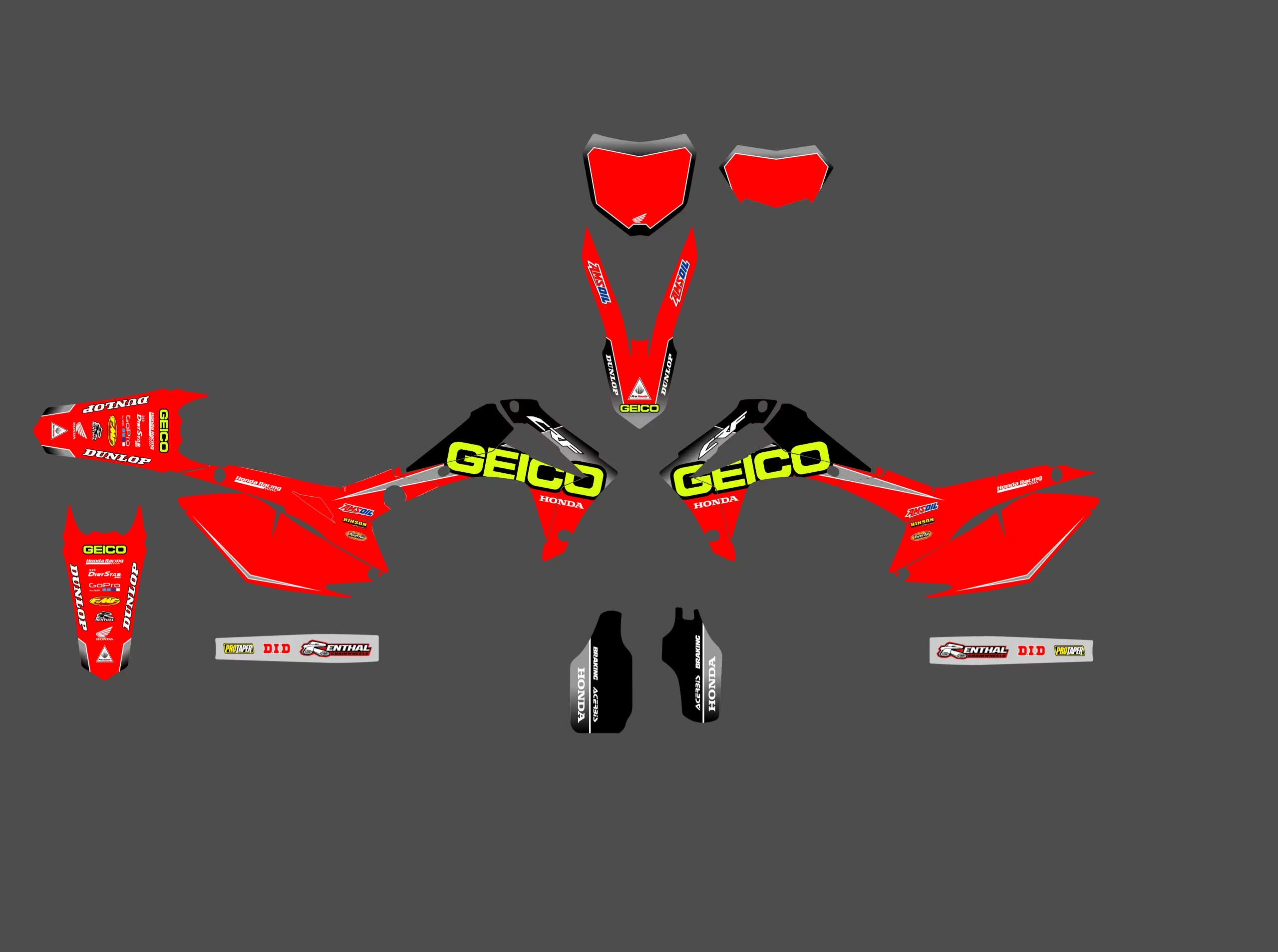 kit déco honda 250 crf (2014 2017) geico