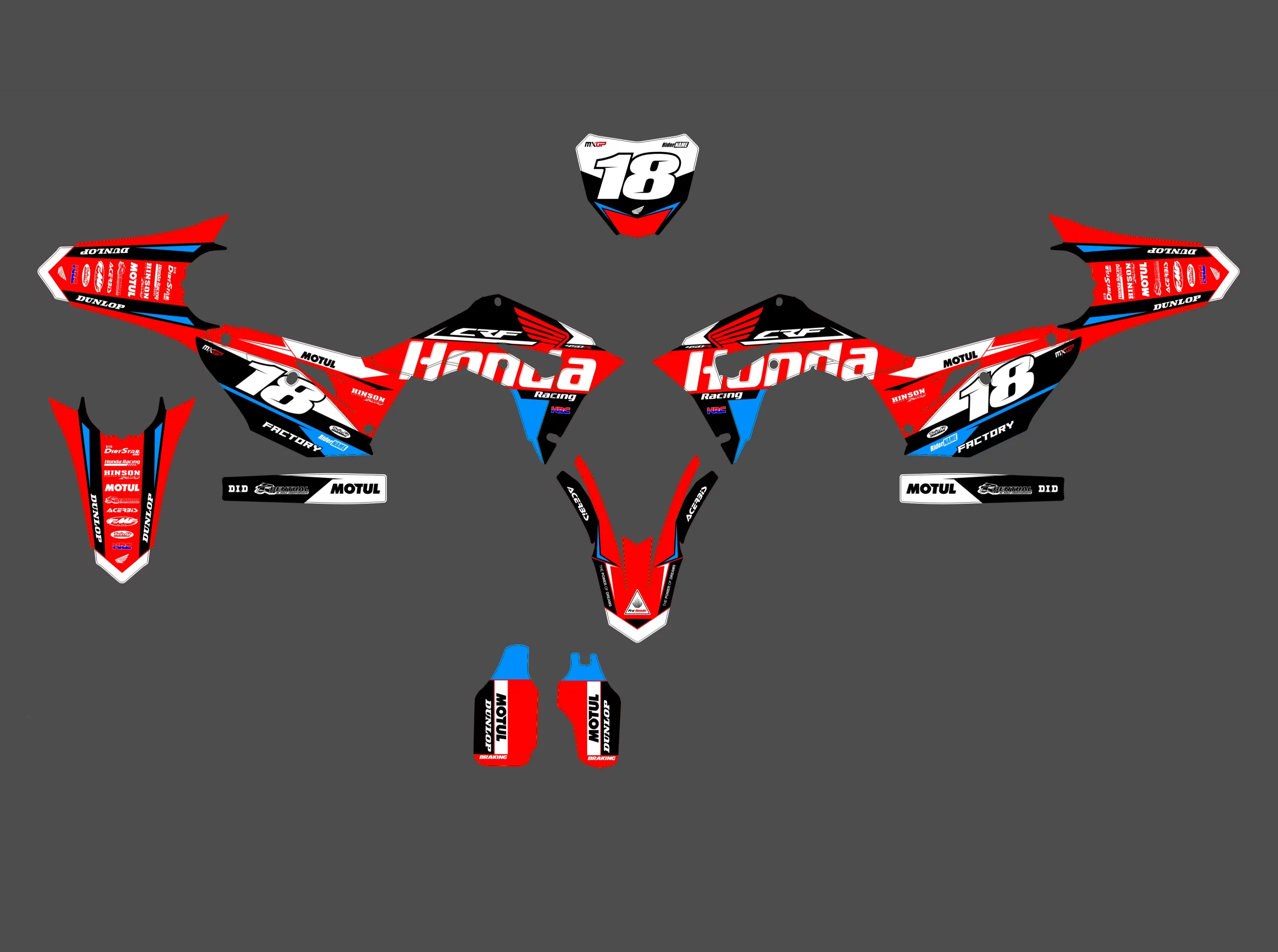 kit déco honda 250 crf (2018 2021) – color