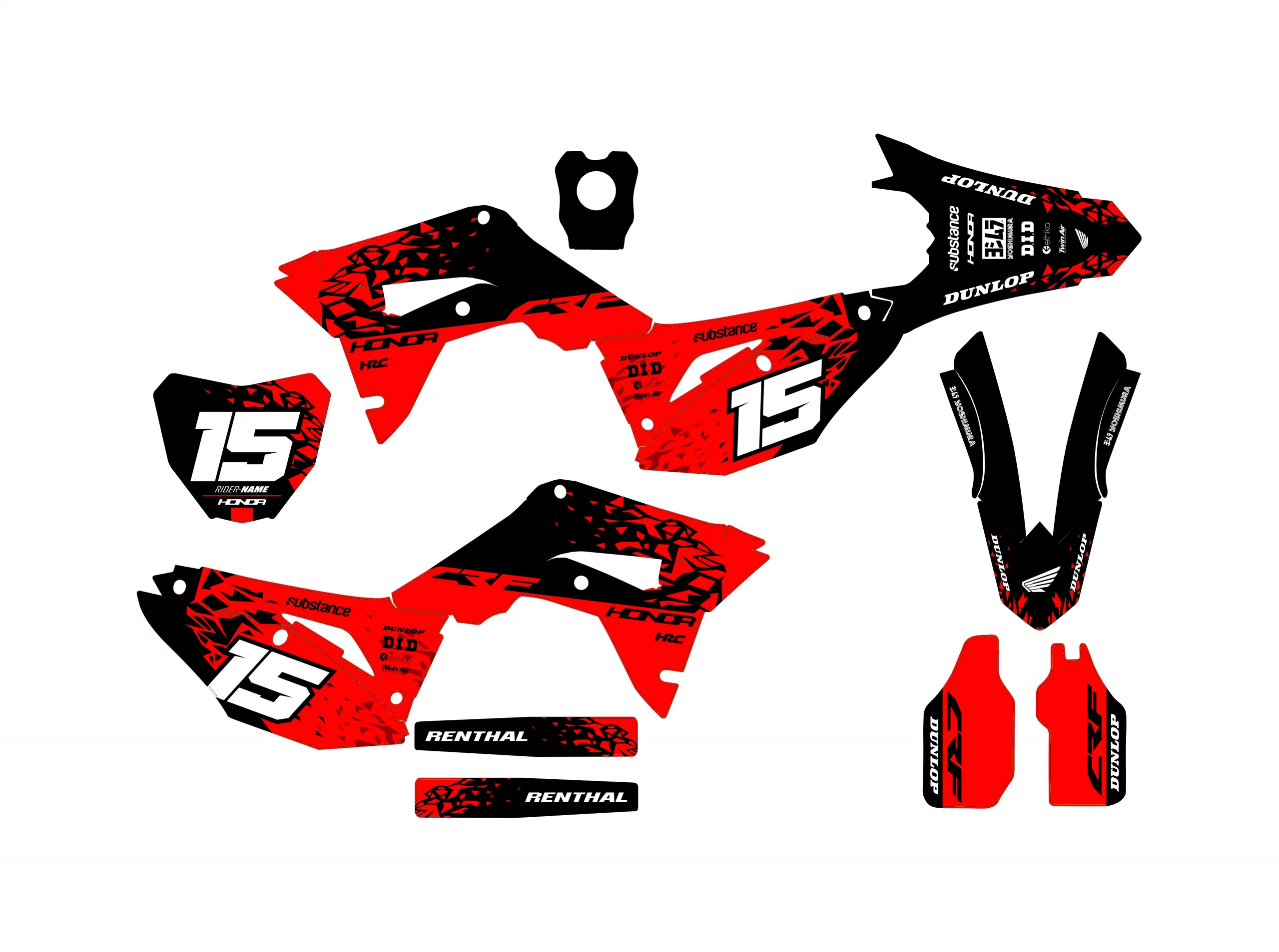 kit déco honda 250 crf (2018 2021) – geometric