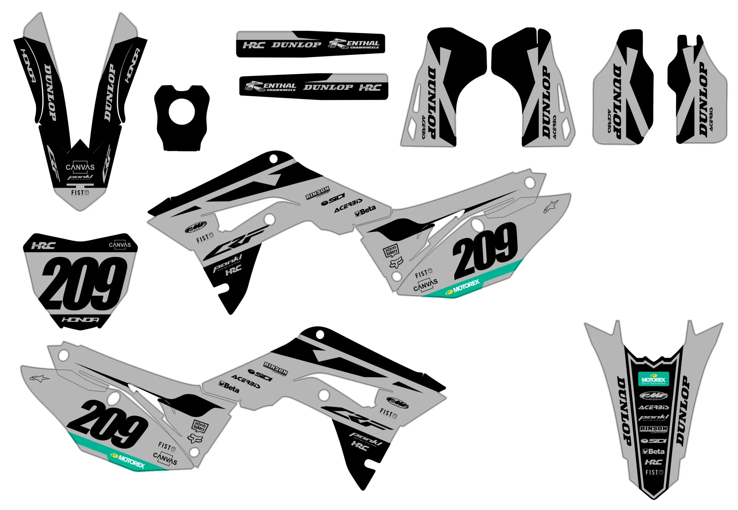 kit déco honda 250 crf (2018 2021) – rex
