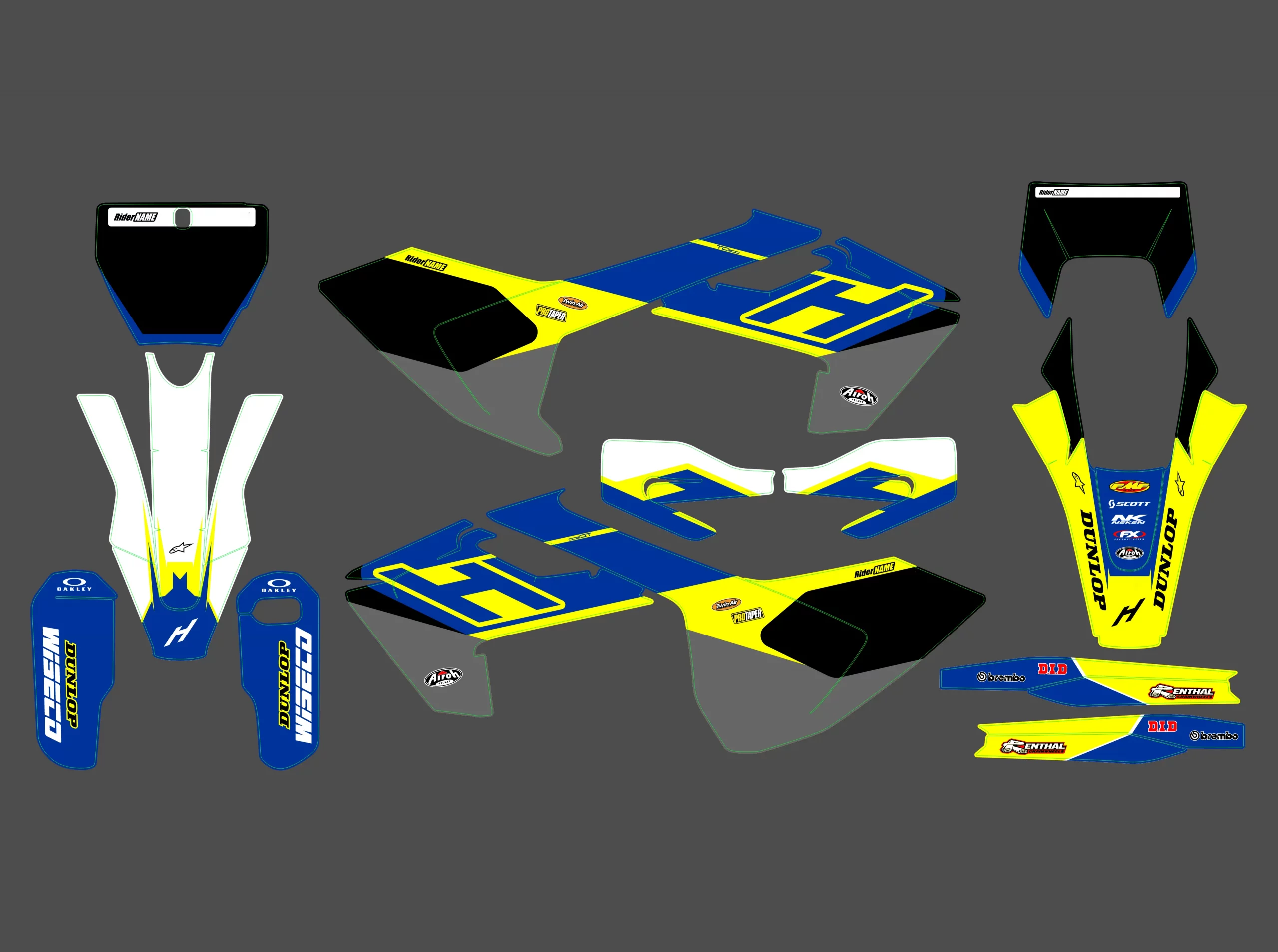 kit déco husqvarna tc / fc / fs (2016 2018) loop