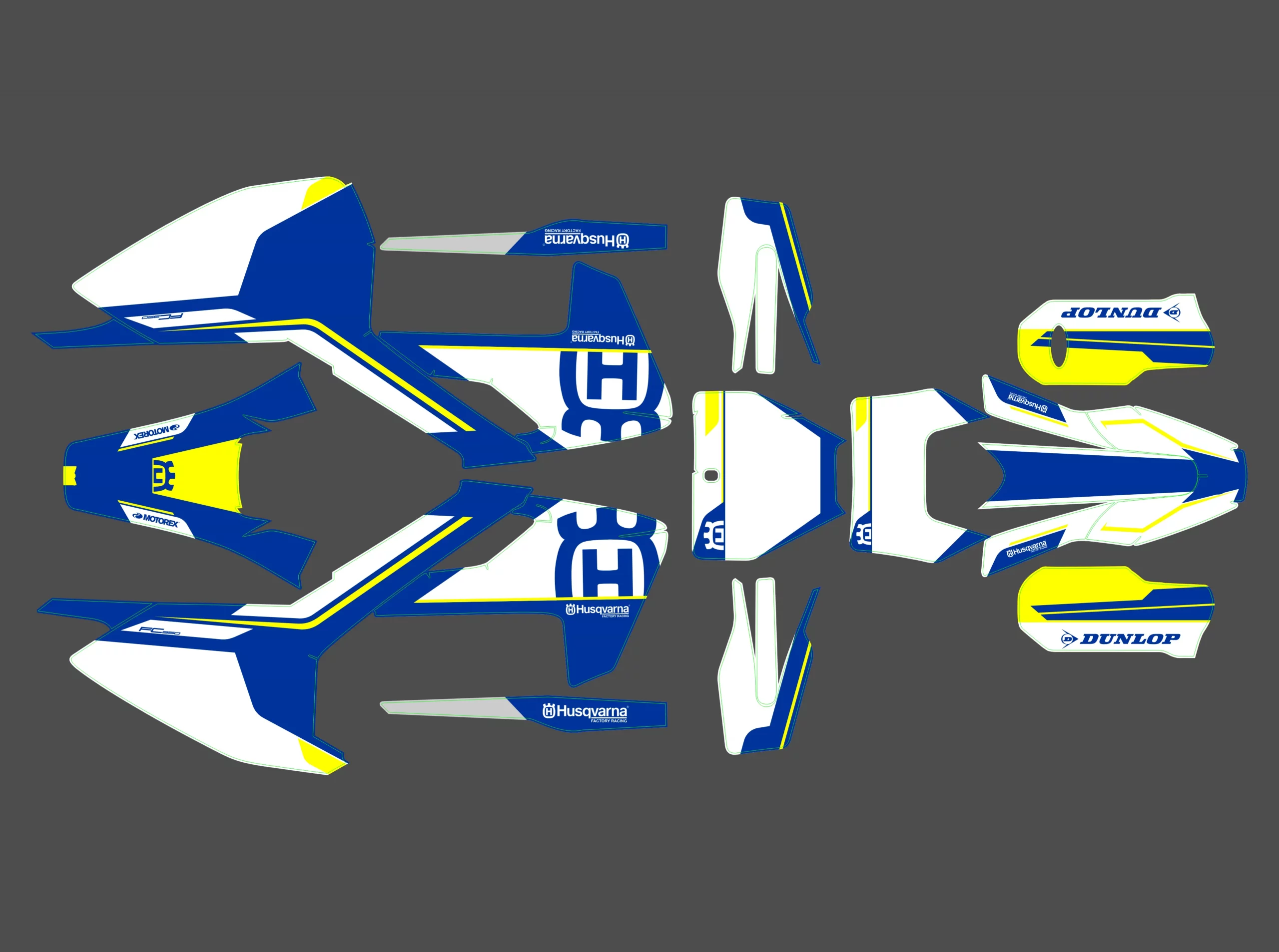 kit déco husqvarna tc / fc / fs (2016 2018) origine #2