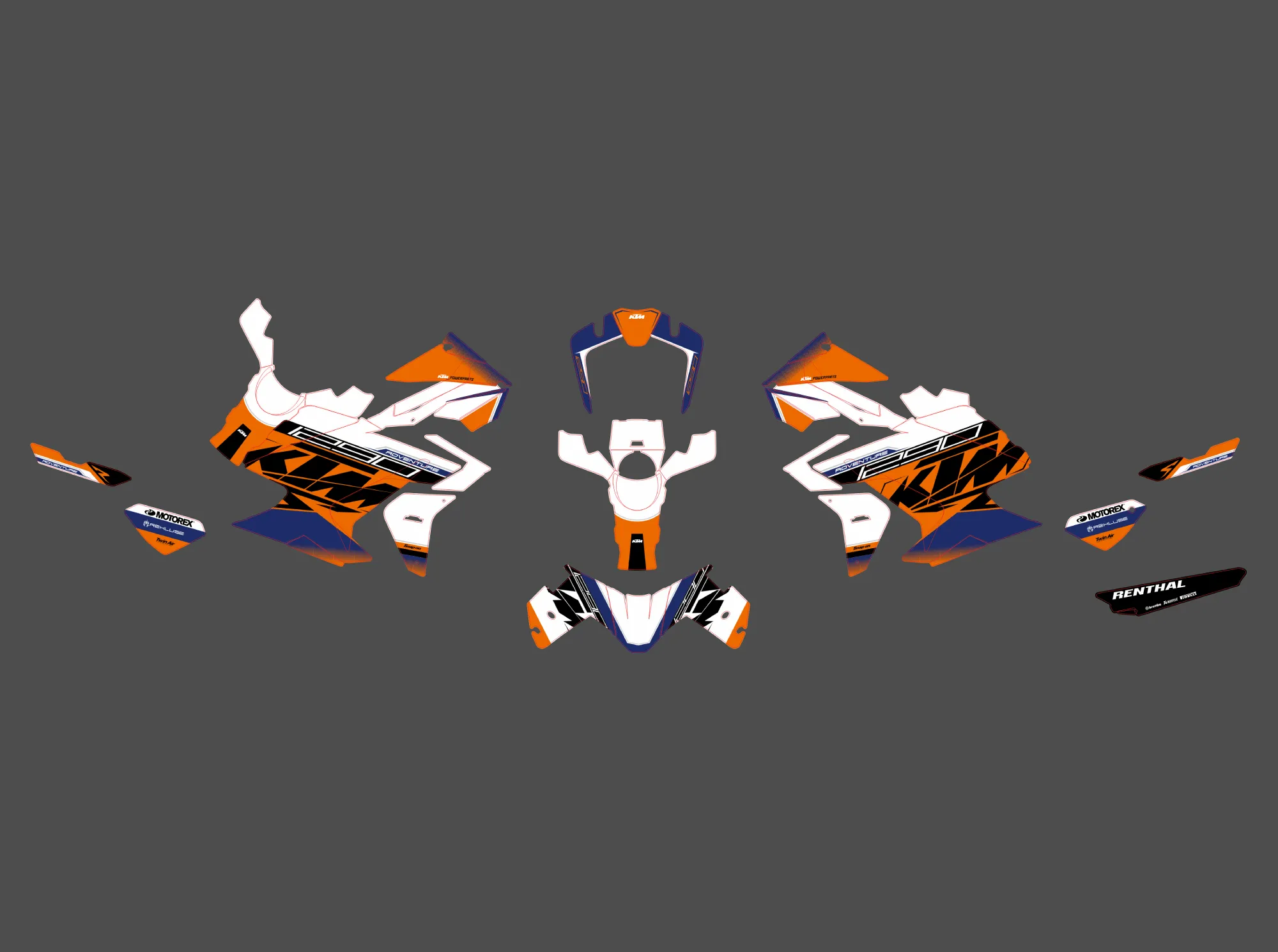 kit déco ktm 1290 super adventure type origine