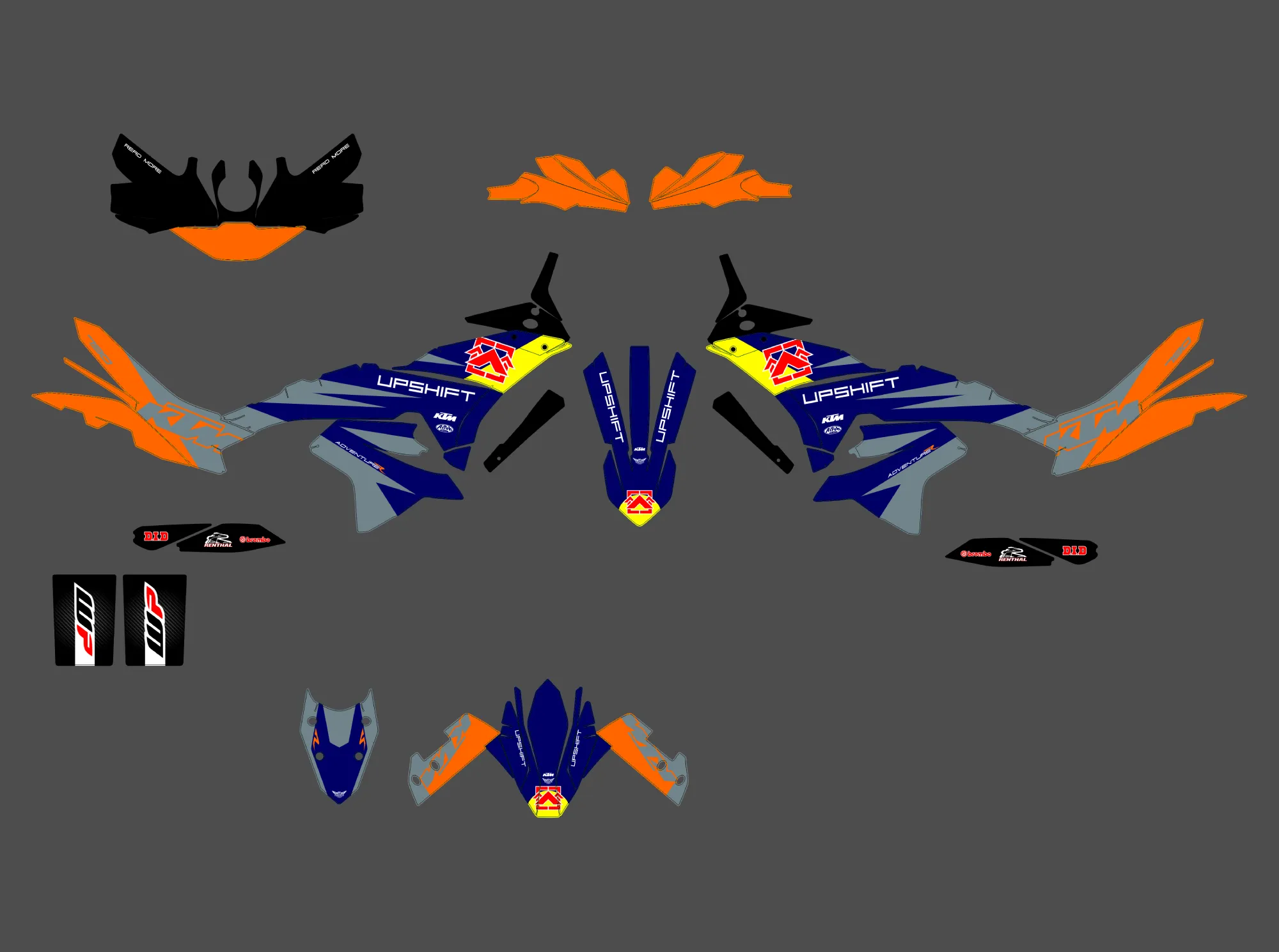 kit déco ktm 790 / 890 adventure r s shift