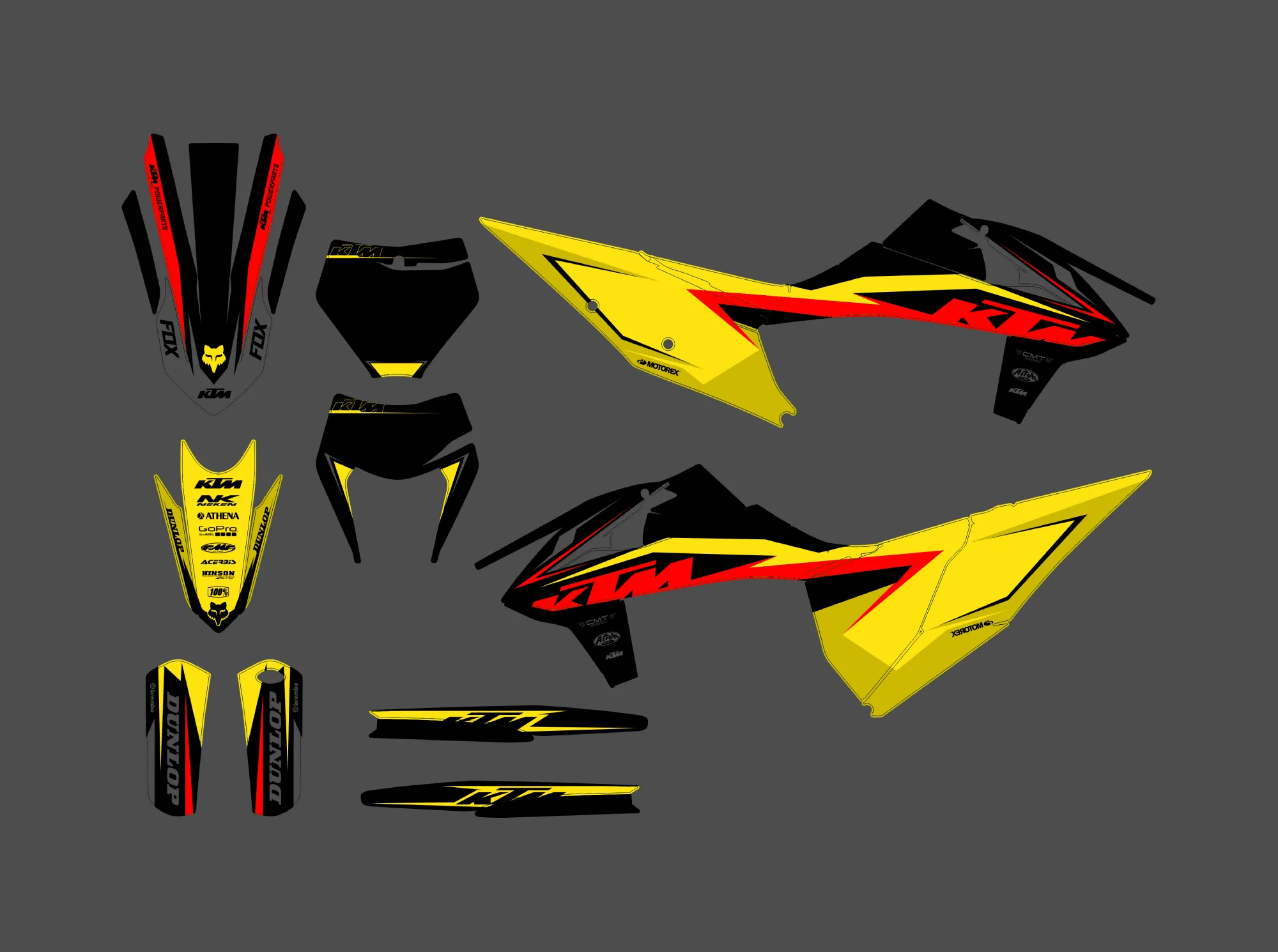 kit déco ktm exc / exc f (2020 2023) rault