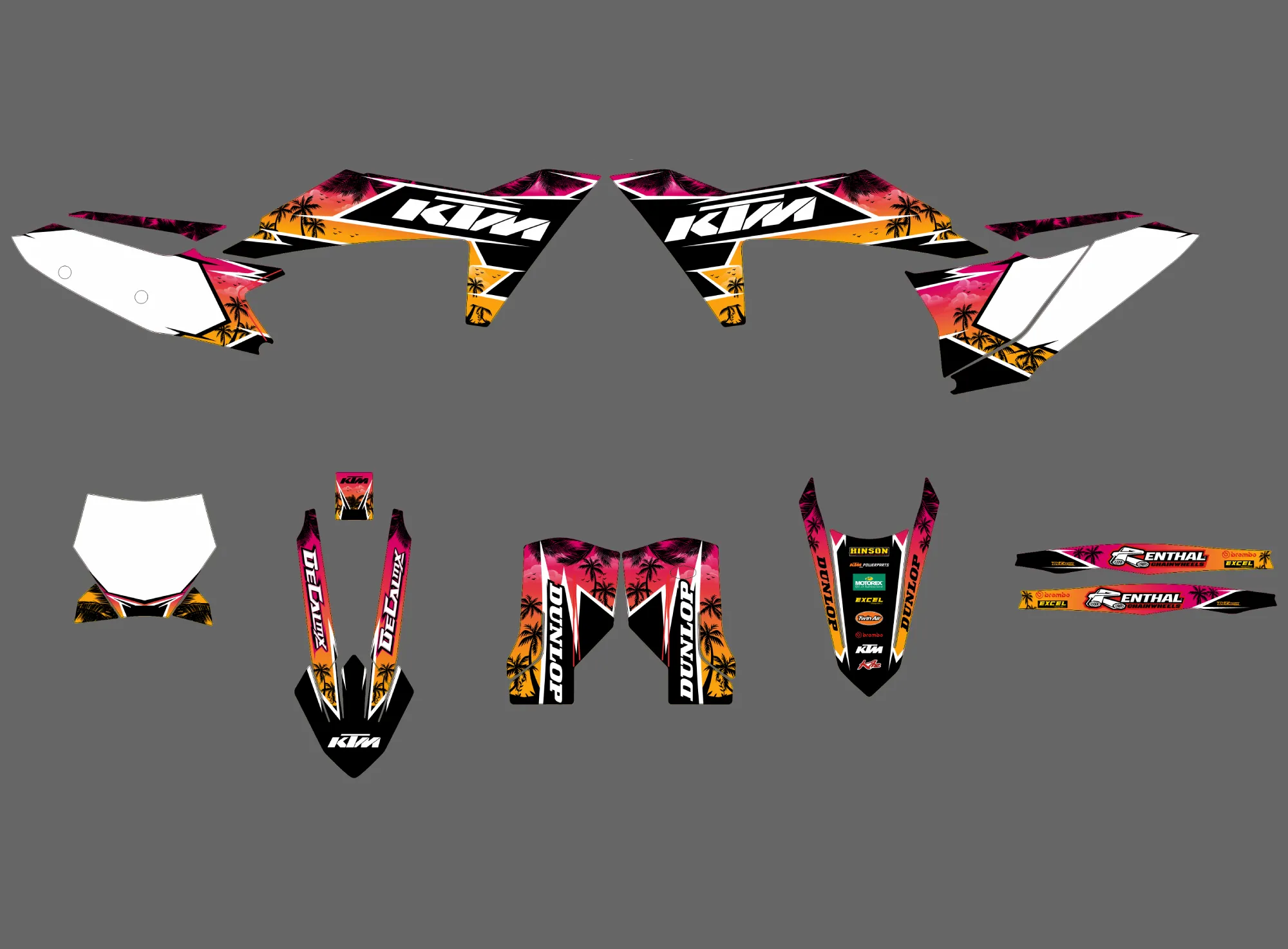 kit déco ktm exc / exc f (2024) miami