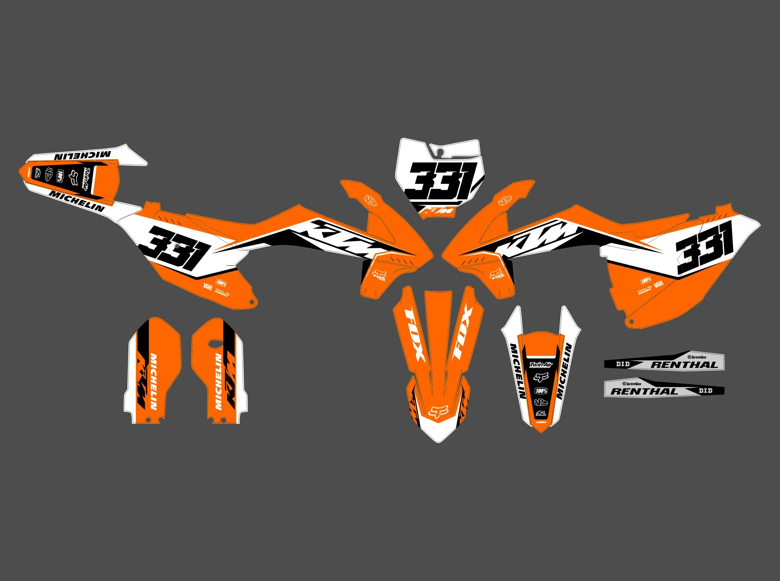 kit déco ktm 85 sx (2018 2024) type origine