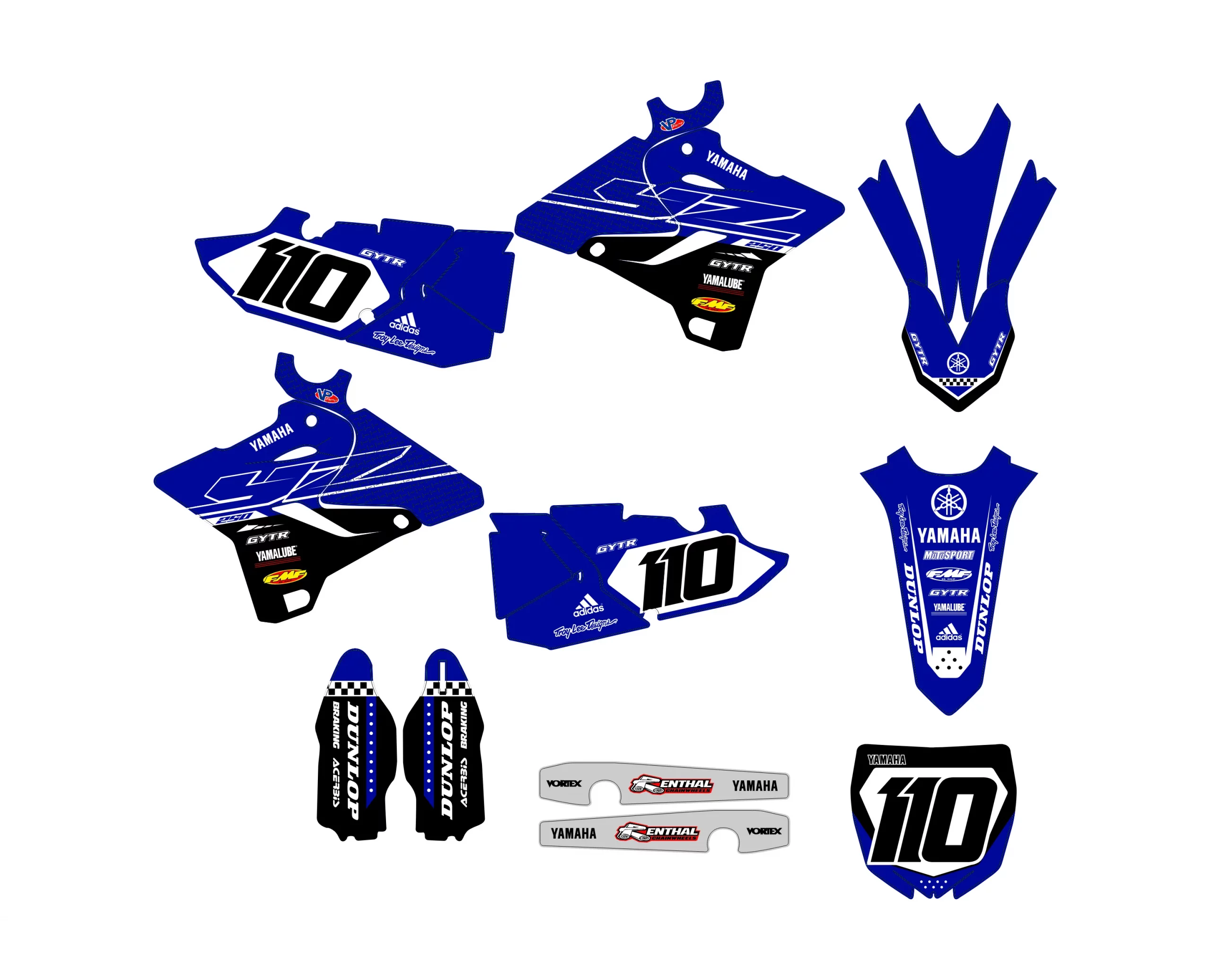kit déco yamaha 125 yz (2015 2021) type origine