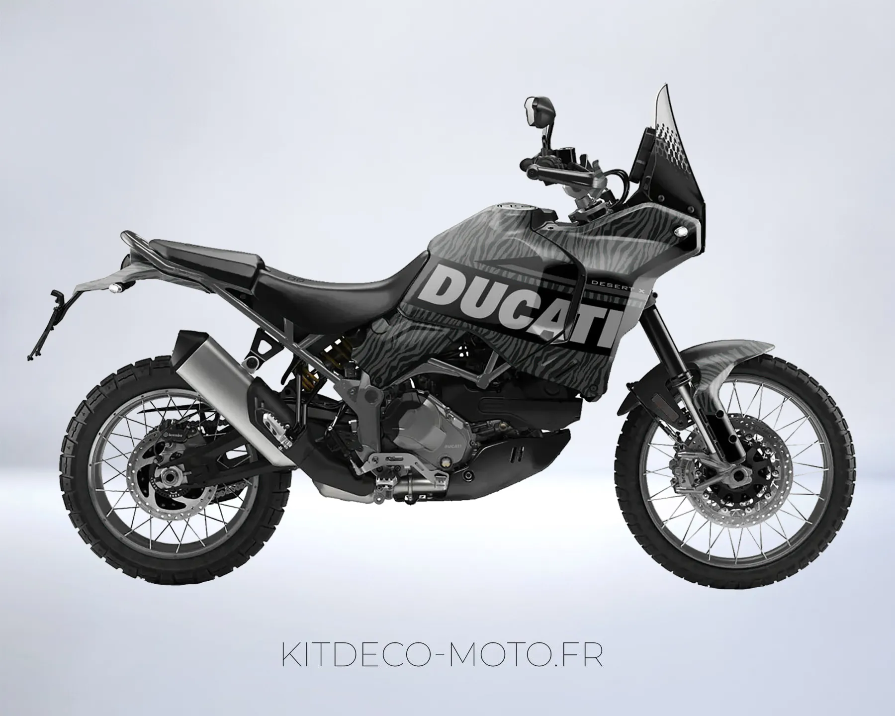 kit déco ducati desert x griffe gris