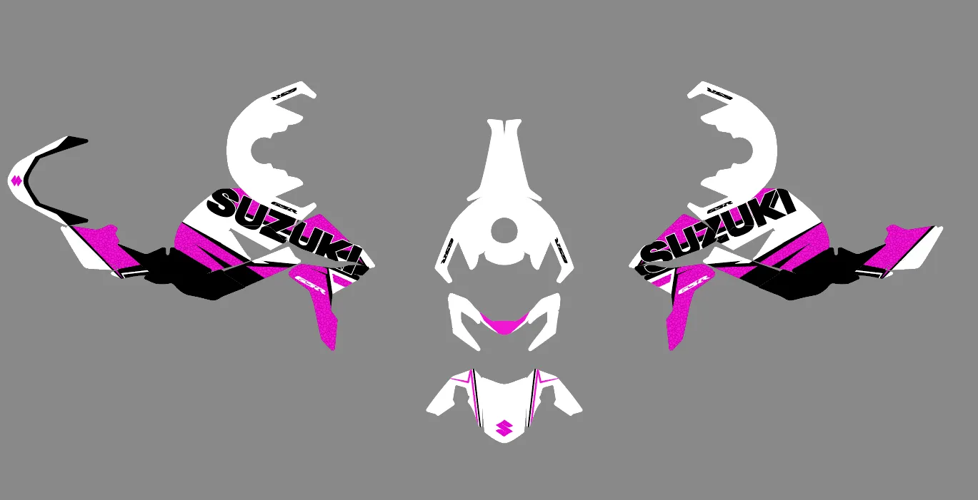 kit déco suzuki gsr 750 (2011 2017) – légende rose
