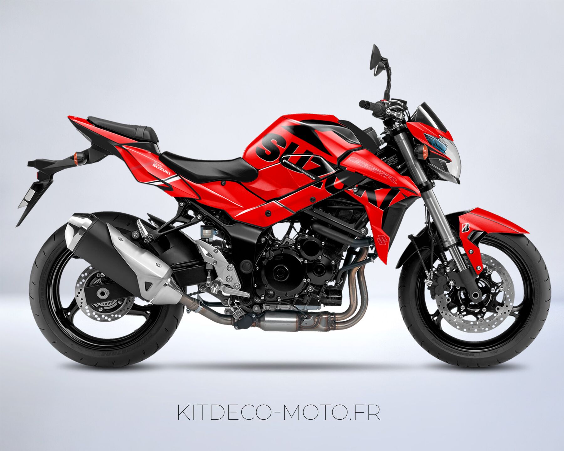 kit déco suzuki gsr 750 (2011 2017) – team replica rouge