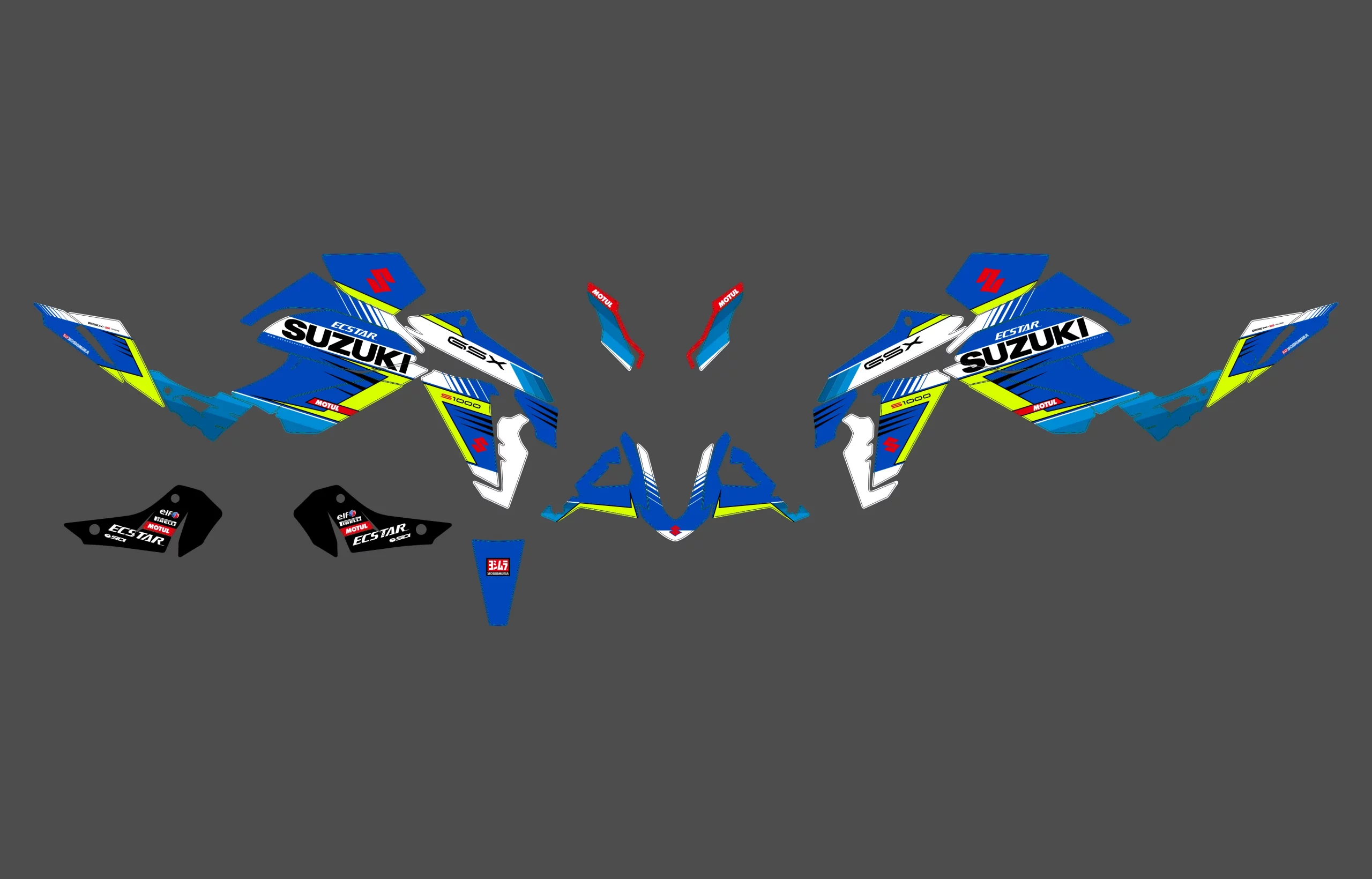 kit déco suzuki gsx s 1000 / 950 – ecstar