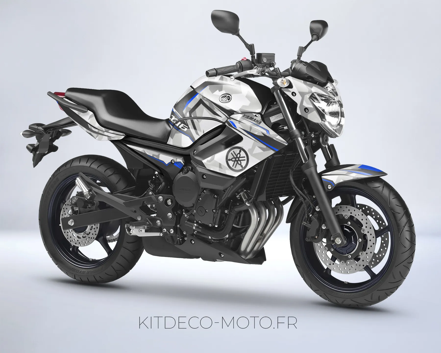 kit déco yamaha xj6 camo bleu