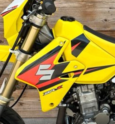 kit déco suzuki 400 drz origine rouge / noir