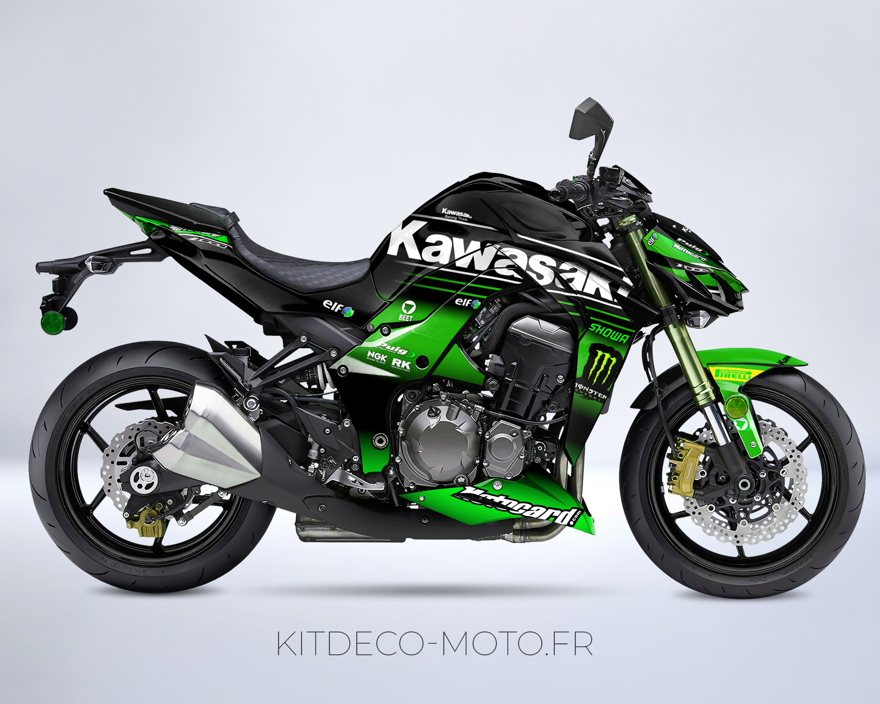 kit déco kawasaki z1000 monster vert