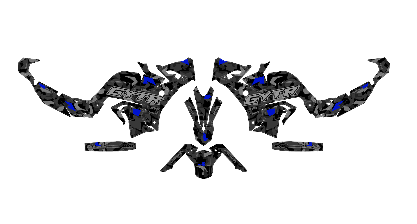 kit déco yamaha 700 tenere world raid camo army
