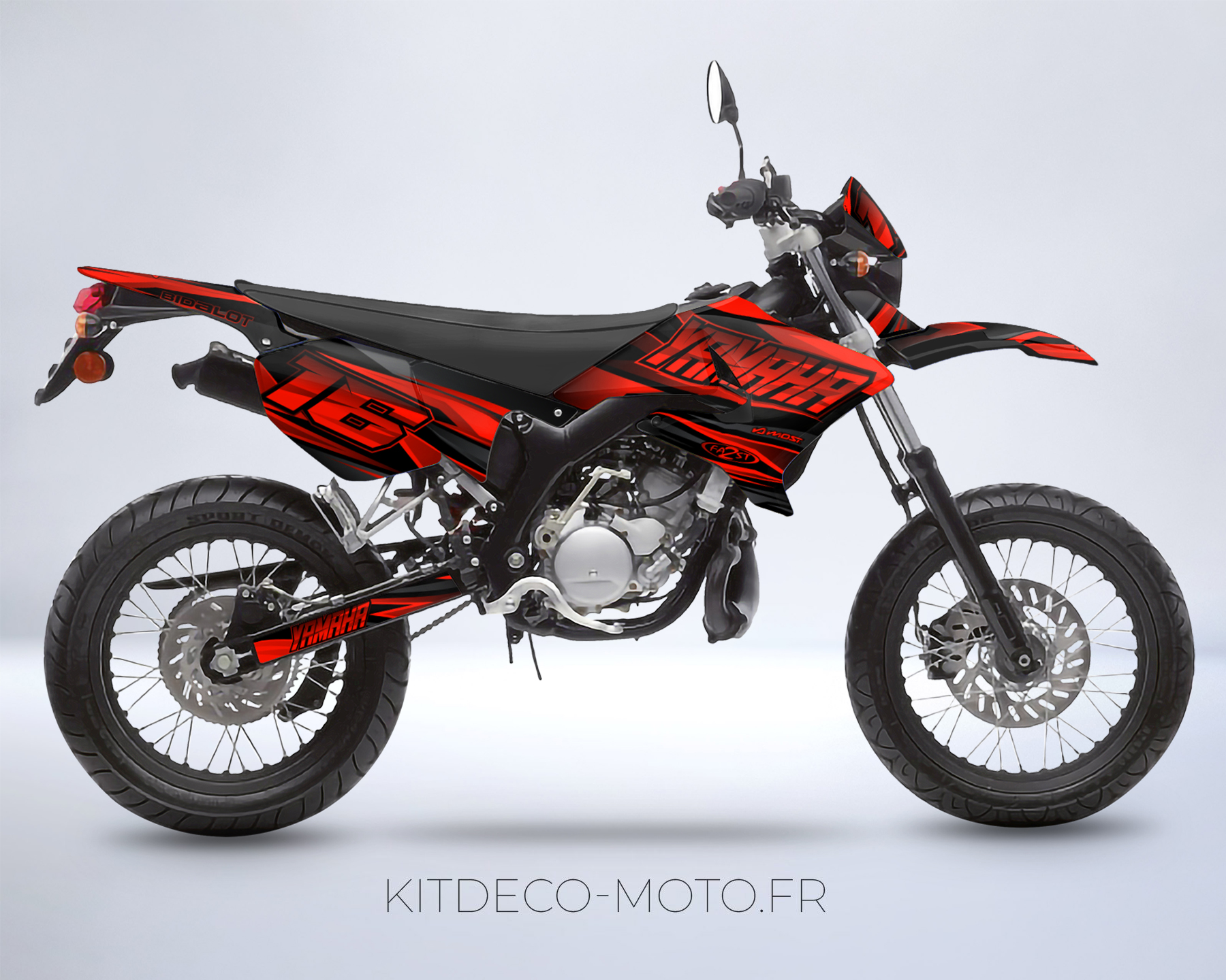 kit déco yamaha dt 50 – airon rouge
