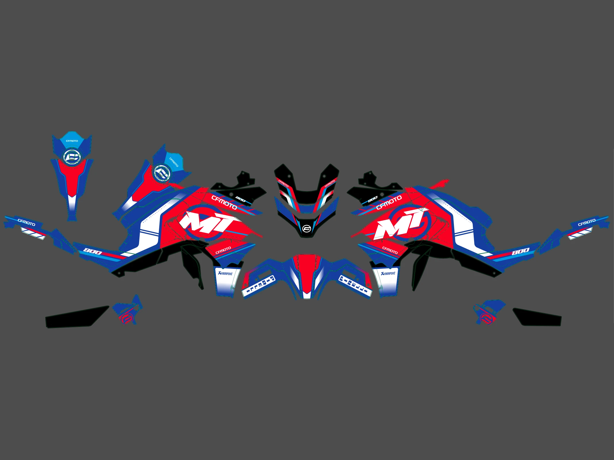 kit déco cf moto 800 mt factory