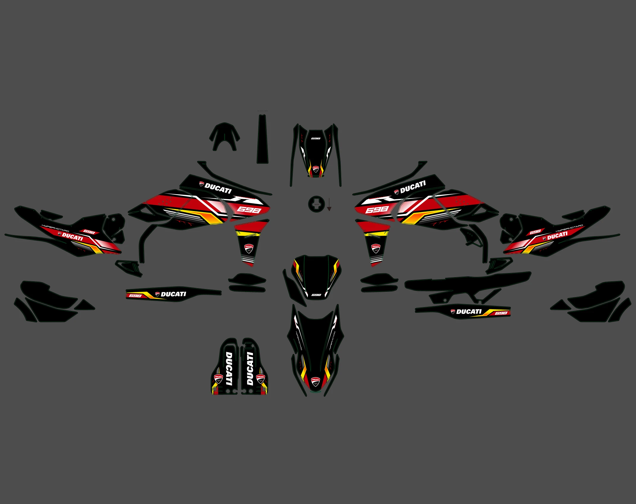 kit déco ducati hypermotard 698 mono colors