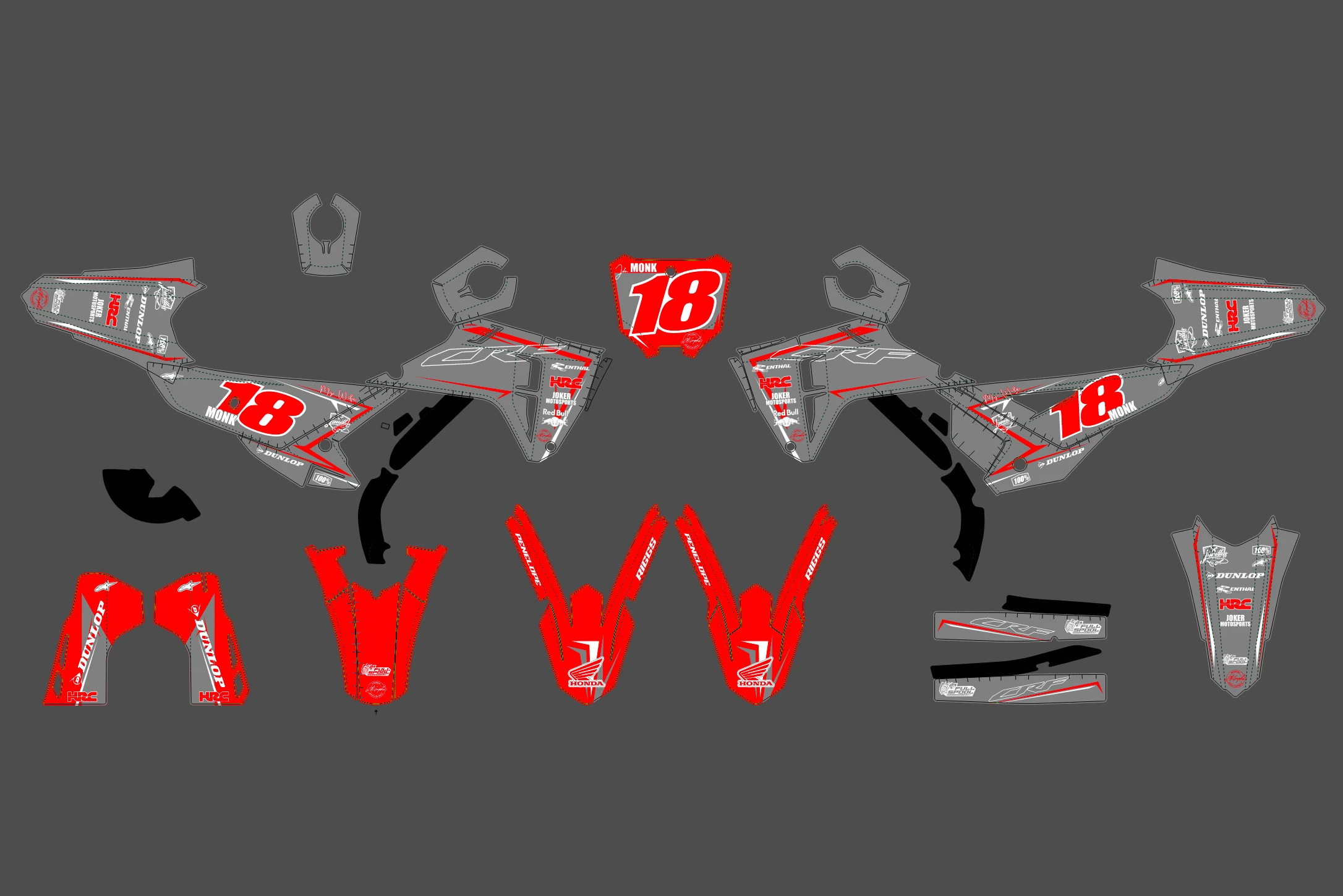 kit déco honda 450 crf (2025) – graff