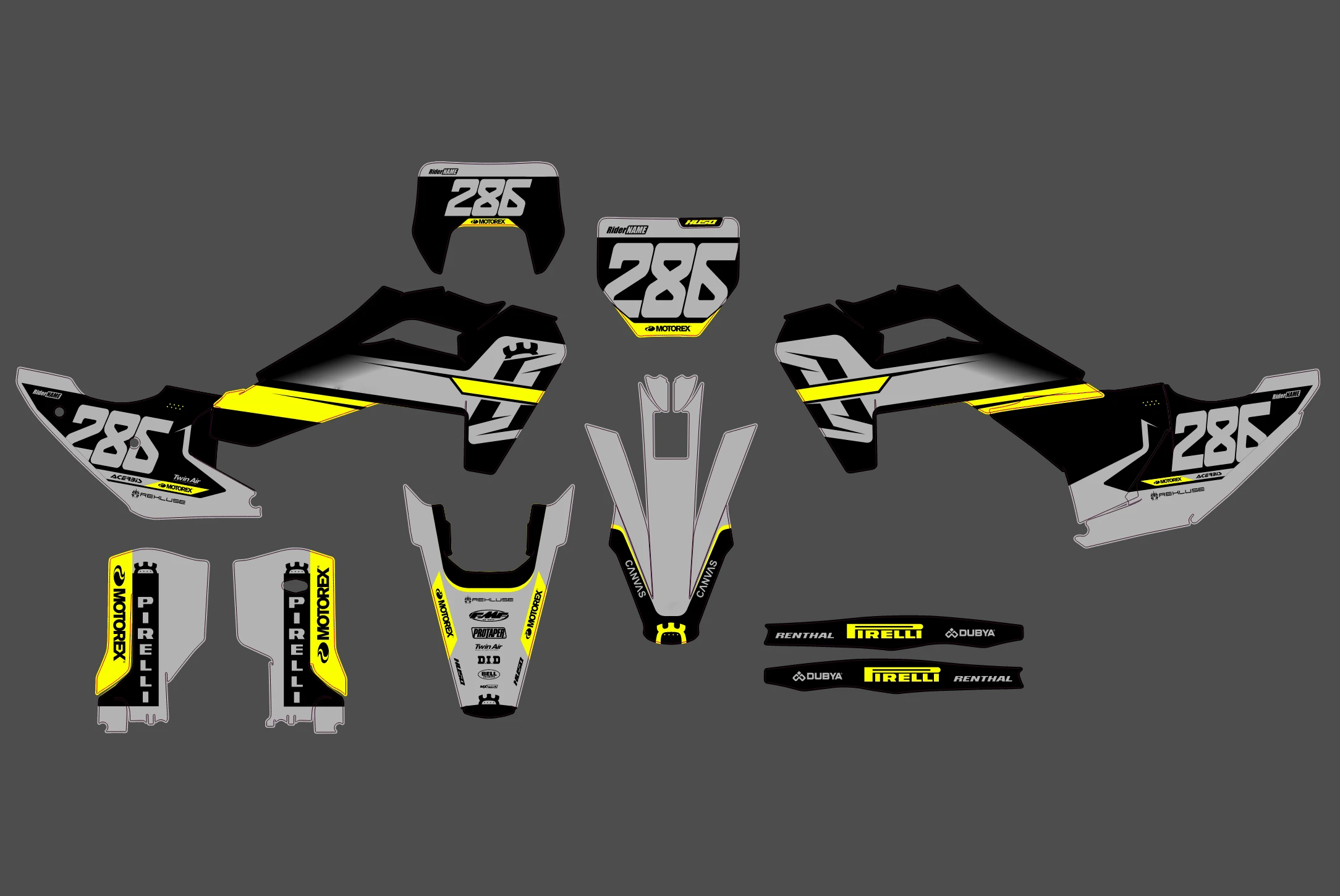 kit déco husqvarna tc / fc (2025) racing