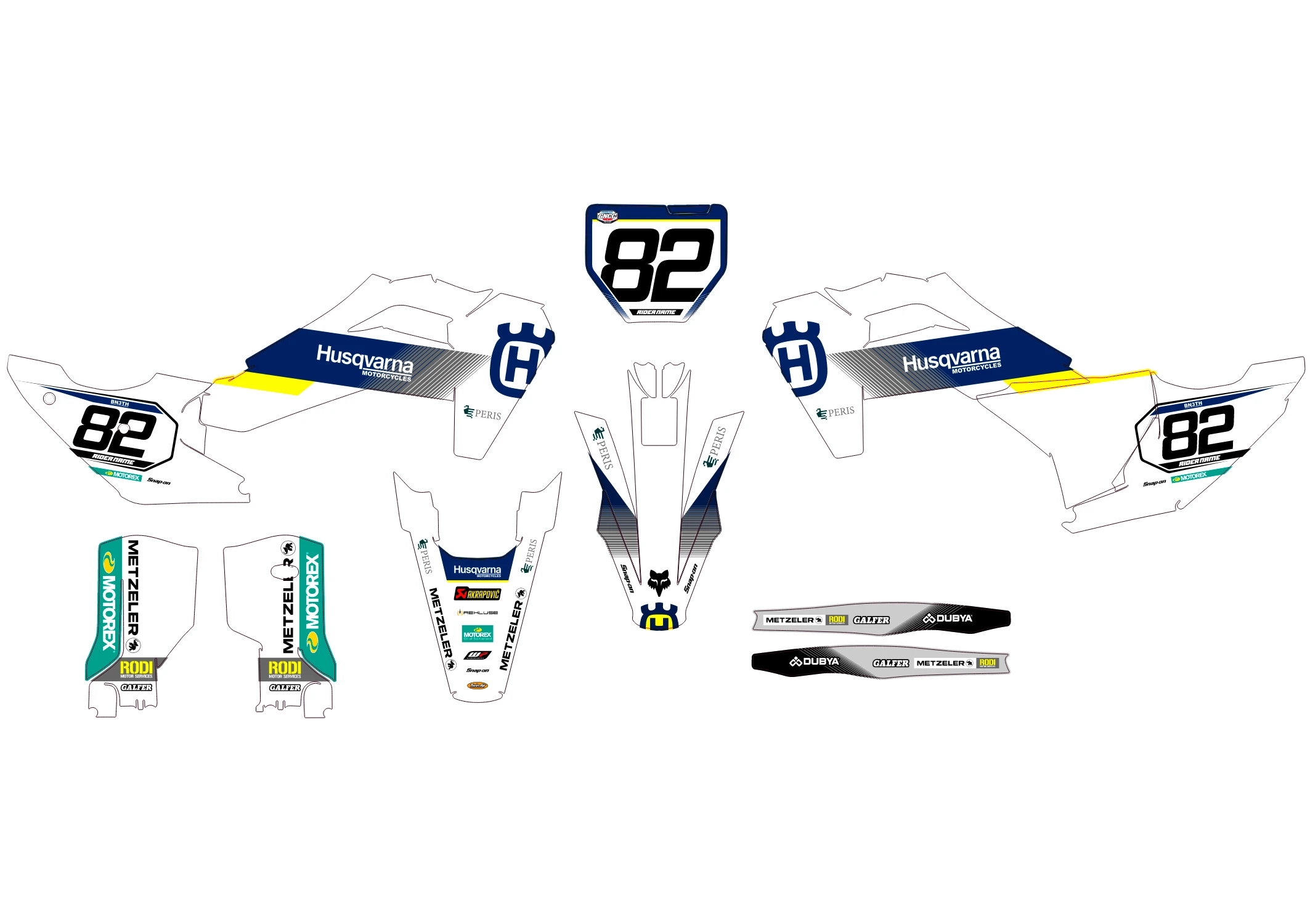 kit déco husqvarna tc / fc (2025) type origine