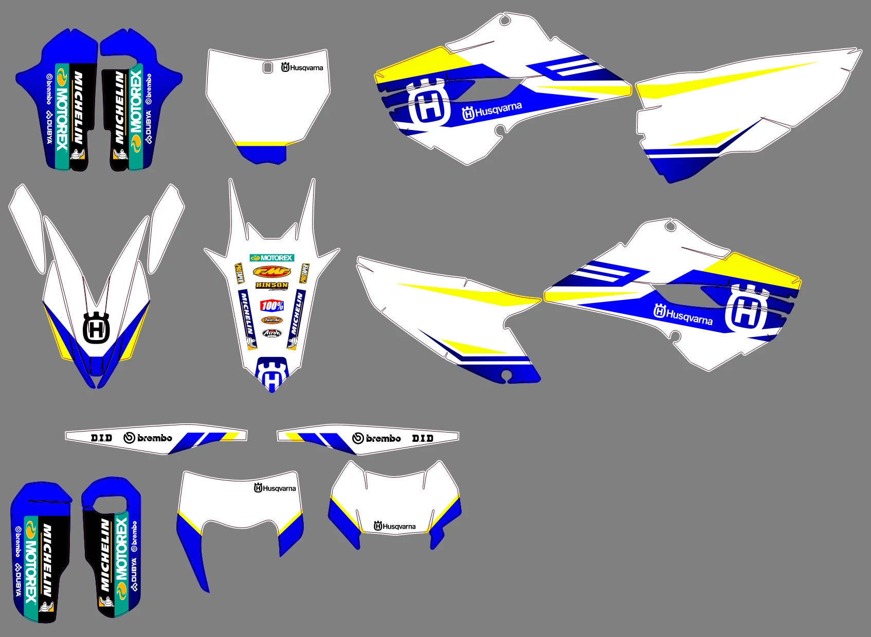kit déco husqvarna te / fe (2014 2016) poly