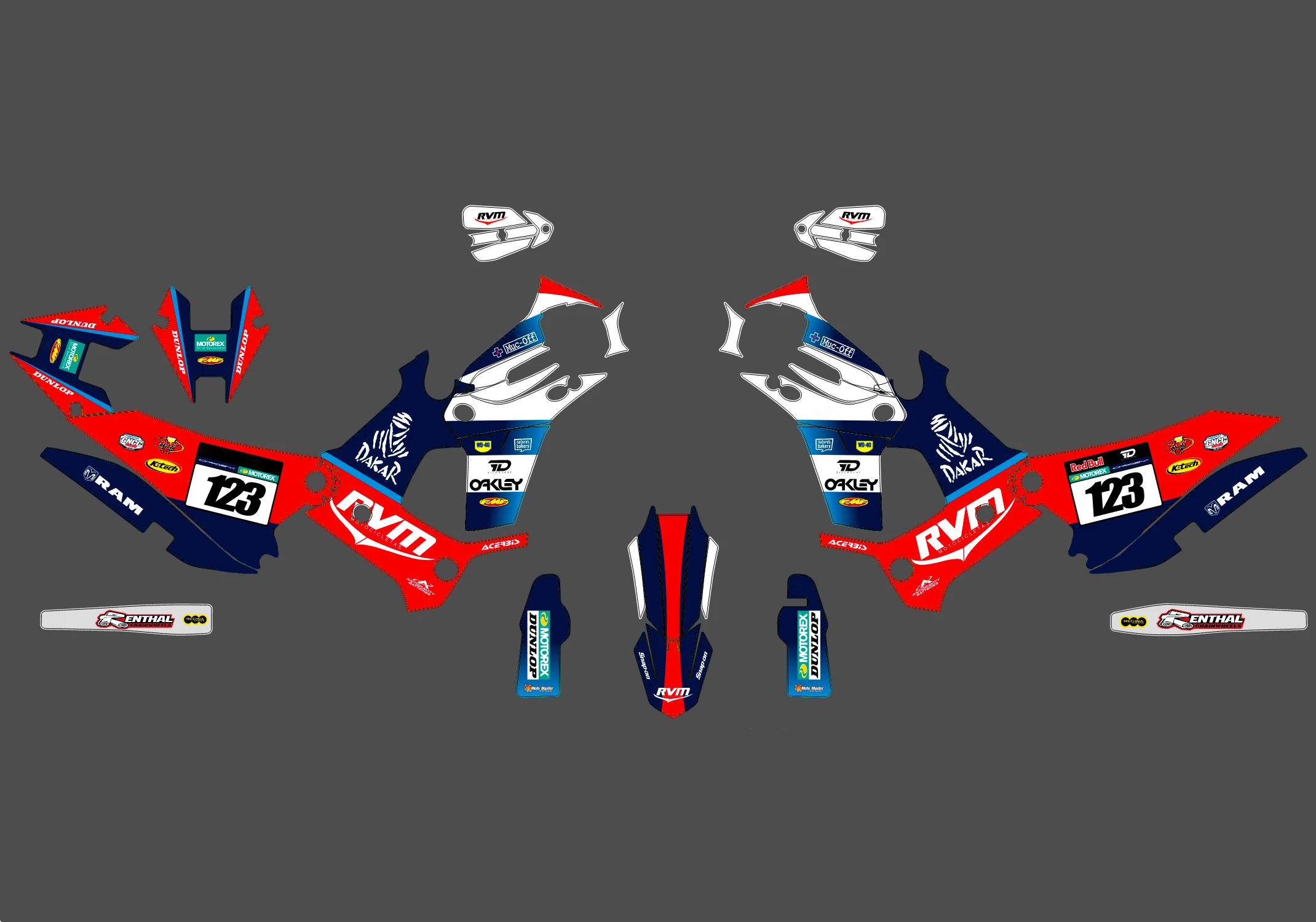 kit déco kove 450 rally dakar