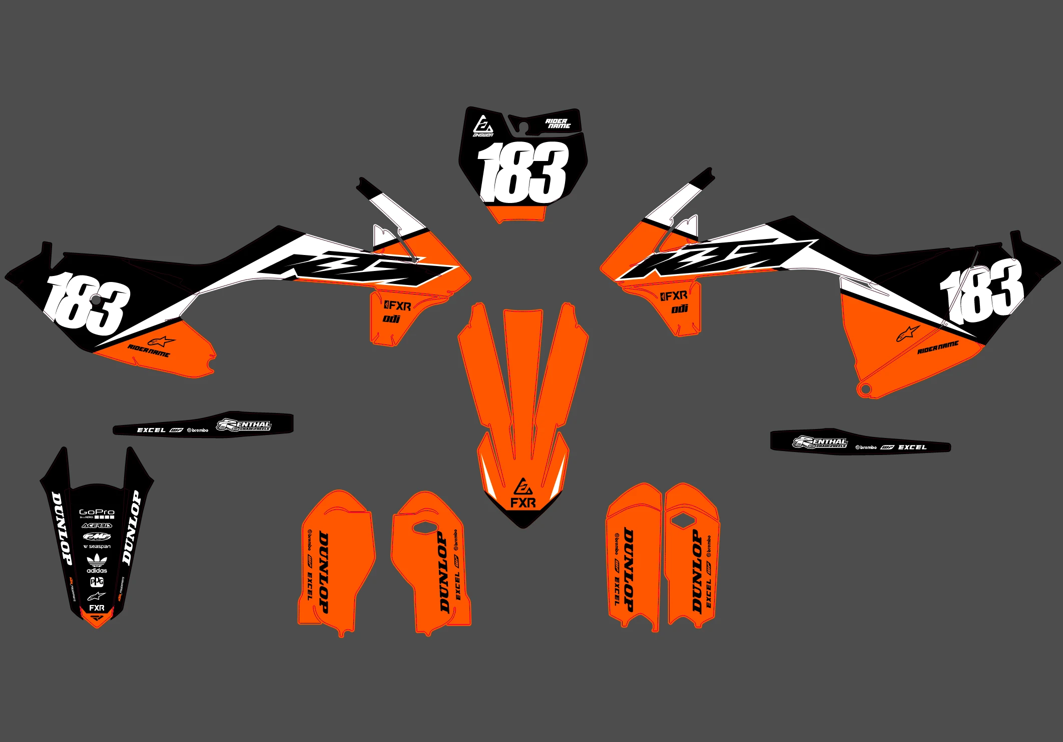kit déco ktm 85 sx (2018 2024) line