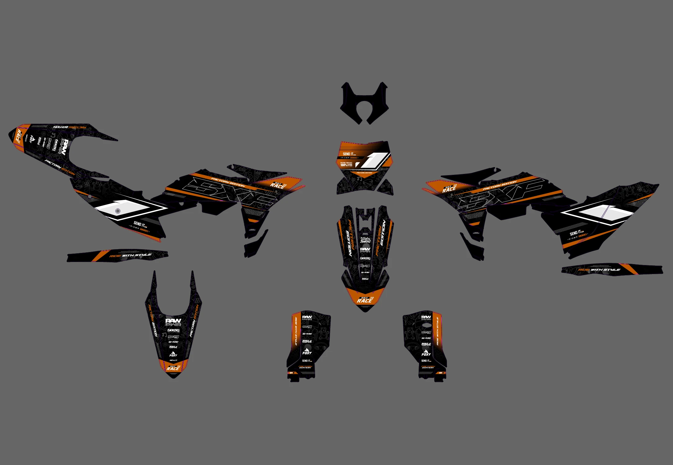 kit déco ktm sx / sx f (2025) factory racing