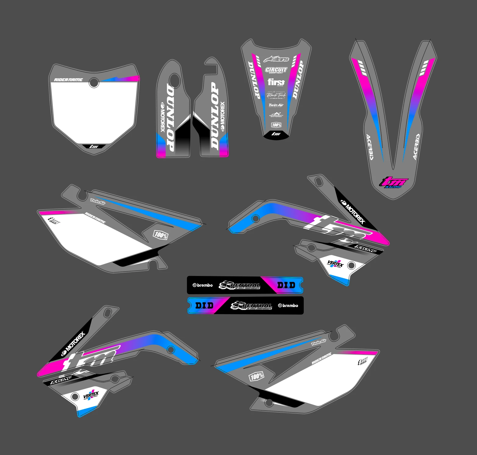 kit déco tm racing 85 (2013 2024) neon