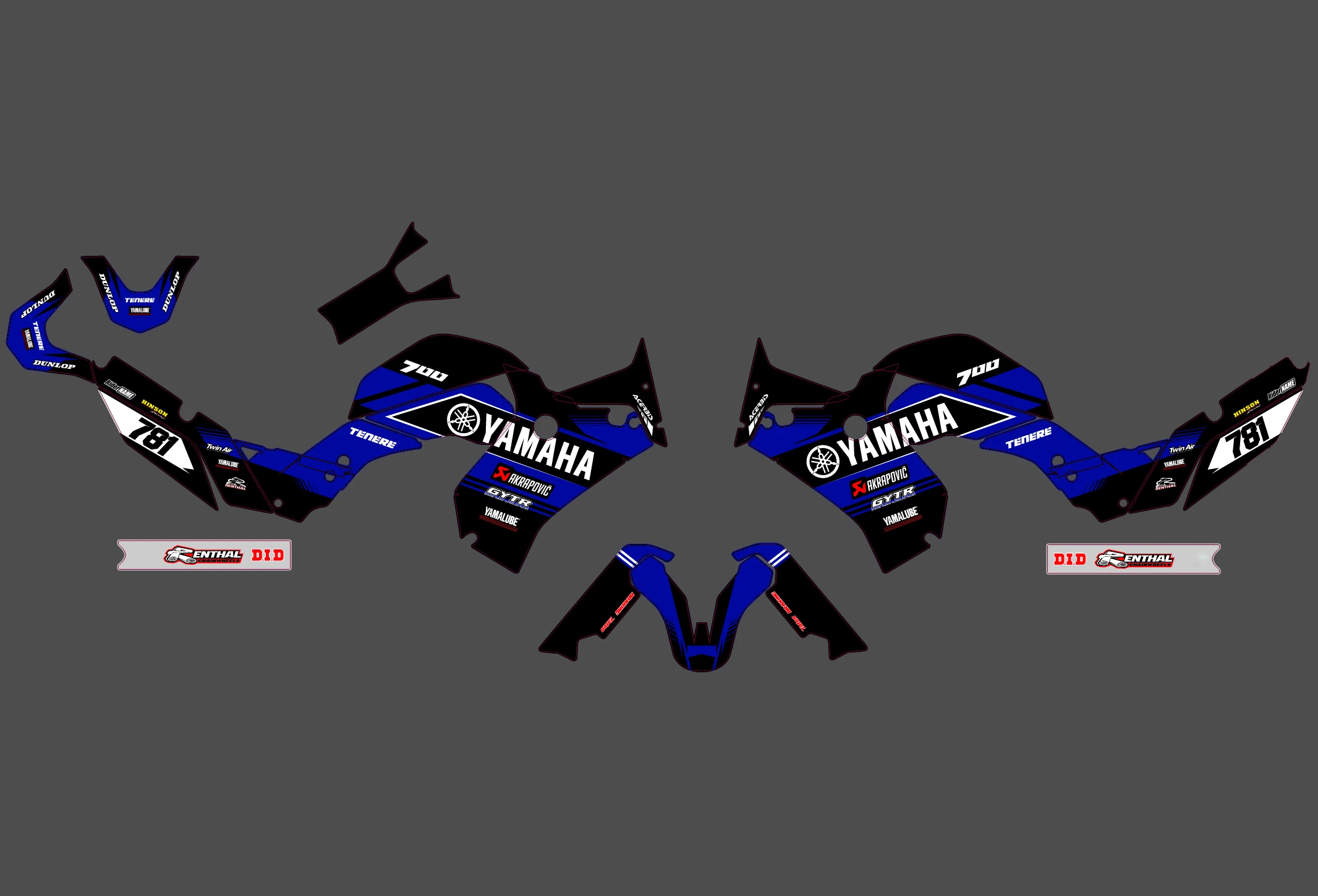 kit déco yamaha 700 tenere type origine