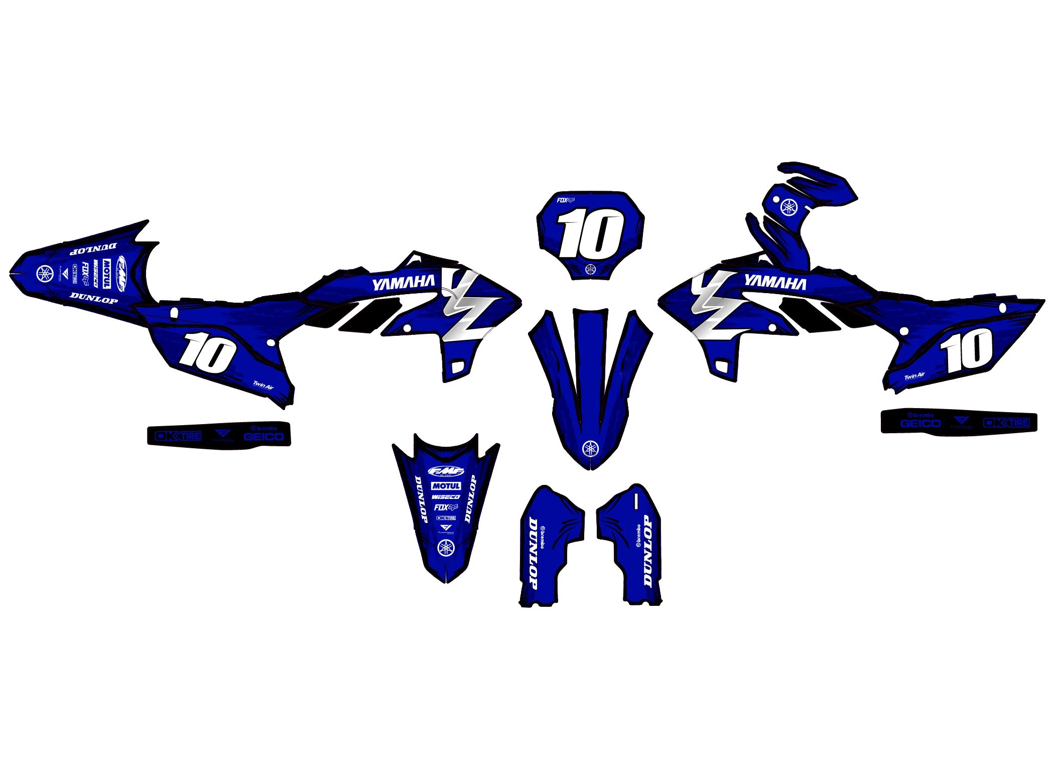 kit déco yamaha 450 yzf (2023 2024) cartoon bleu