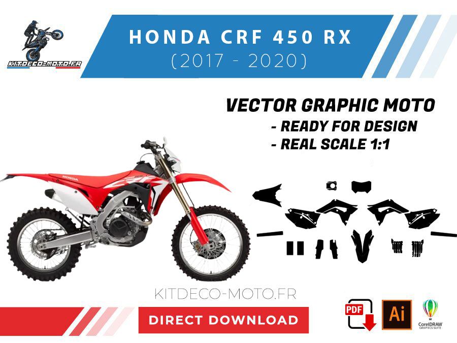 template honda crf 450 rx (2017 2020) vector