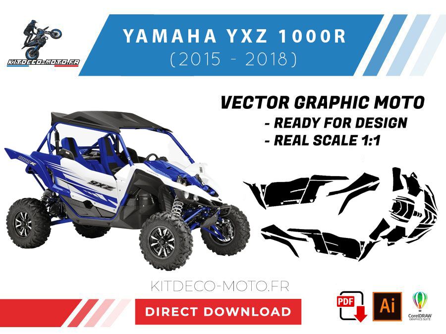 template yamaha yxz 1000r (2015 2018) vector