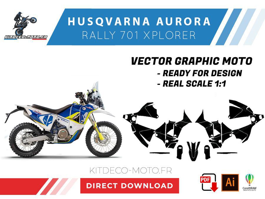template husqvarna aurora rally 701 xplorer vector
