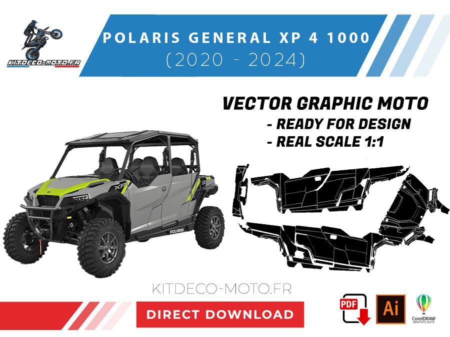 template polaris general xp 4 1000 (2020 2024) vector