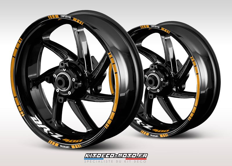sticker jante moto suzuki drz 400 orange