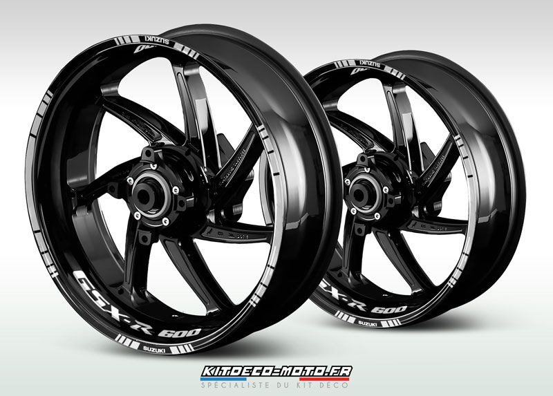 sticker jante moto suzuki gsx r 600 blanc