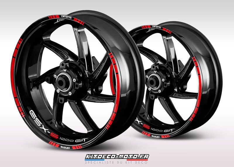 sticker jante moto suzuki gsx s 1000 gt rouge