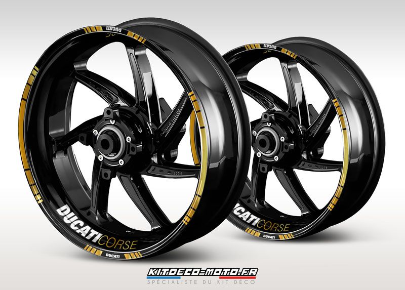 stickers de jante moto ducati corse
