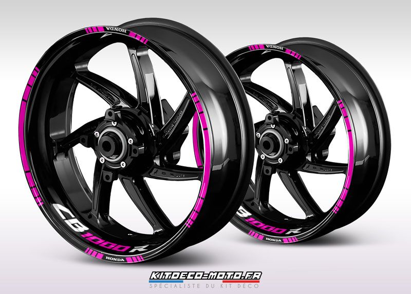 sticker jante moto honda cb 1000r rose